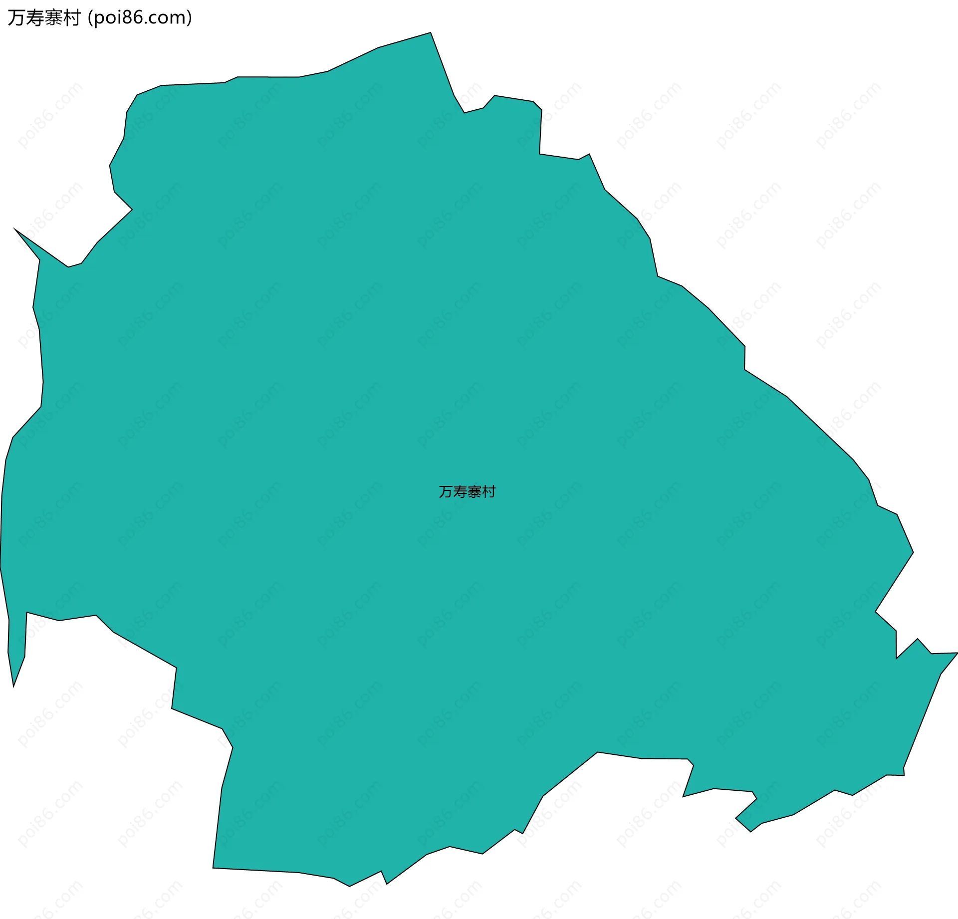 万寿寨村边界地图