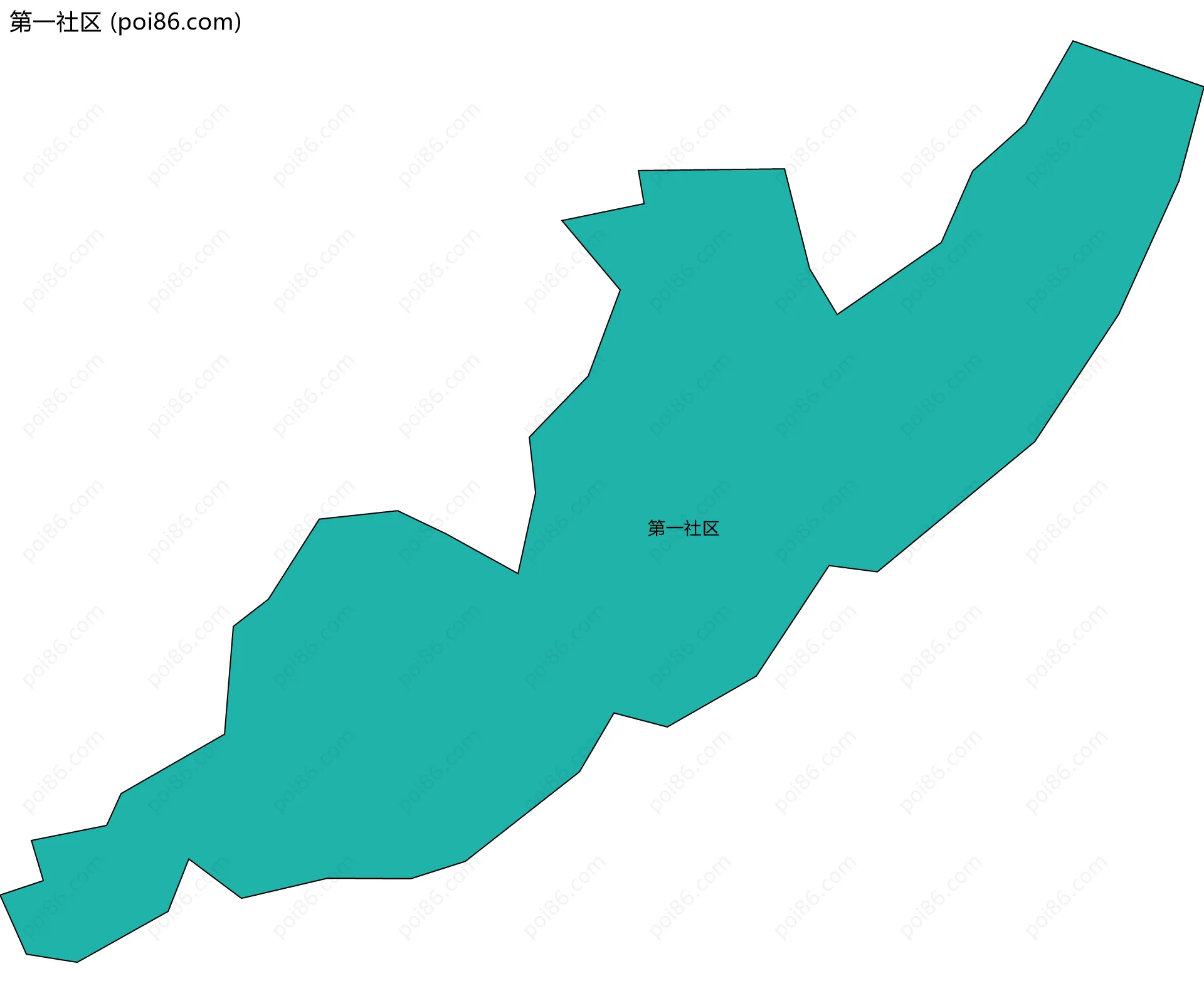 第一社区边界地图