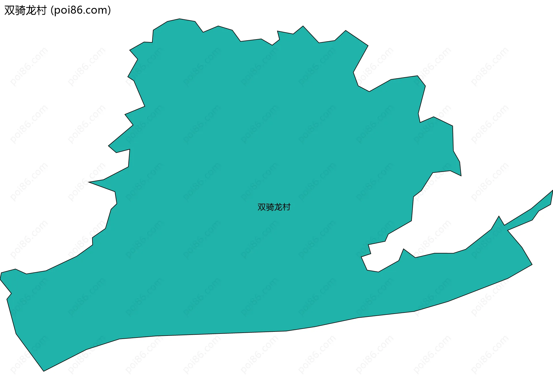 双骑龙村边界地图