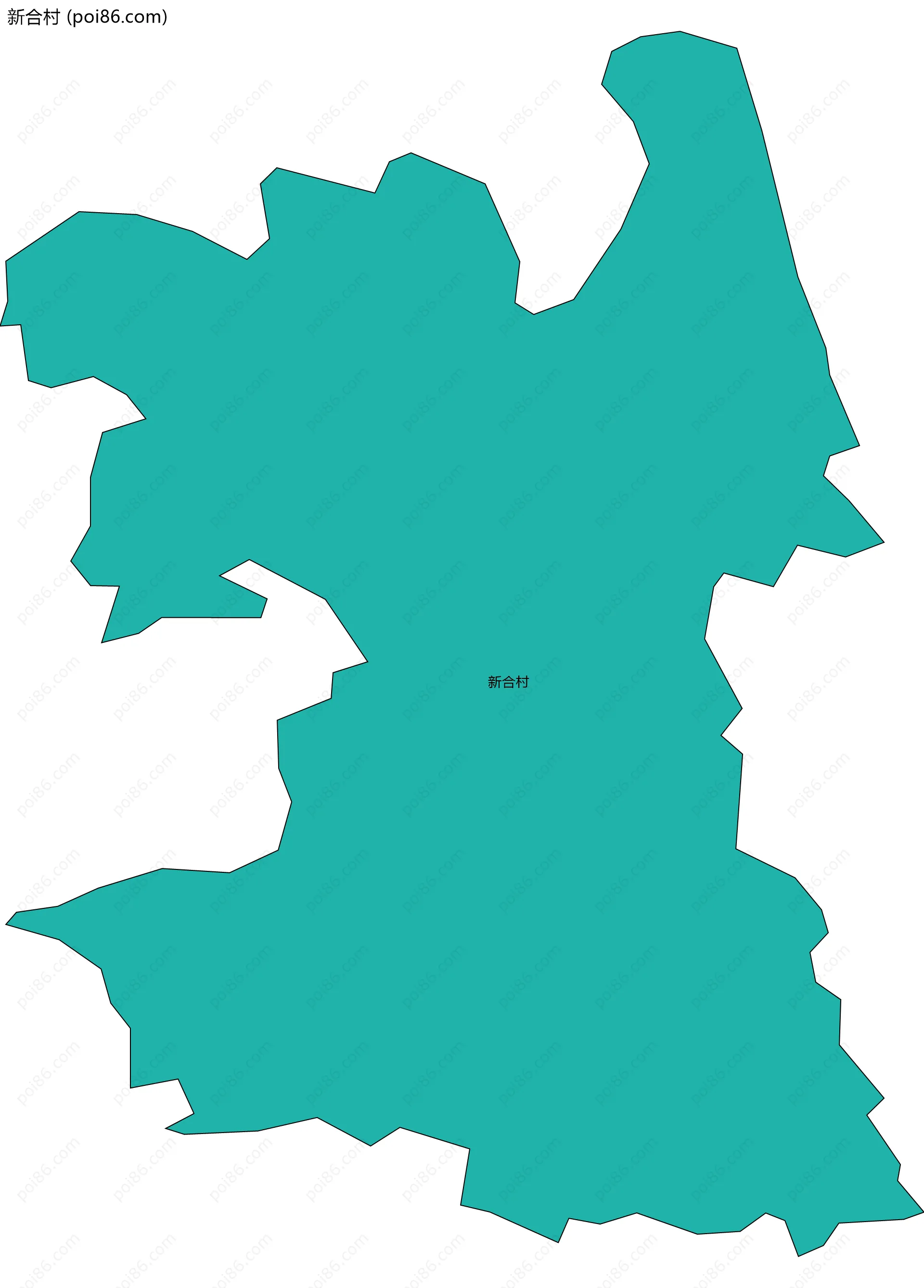 新合村边界地图