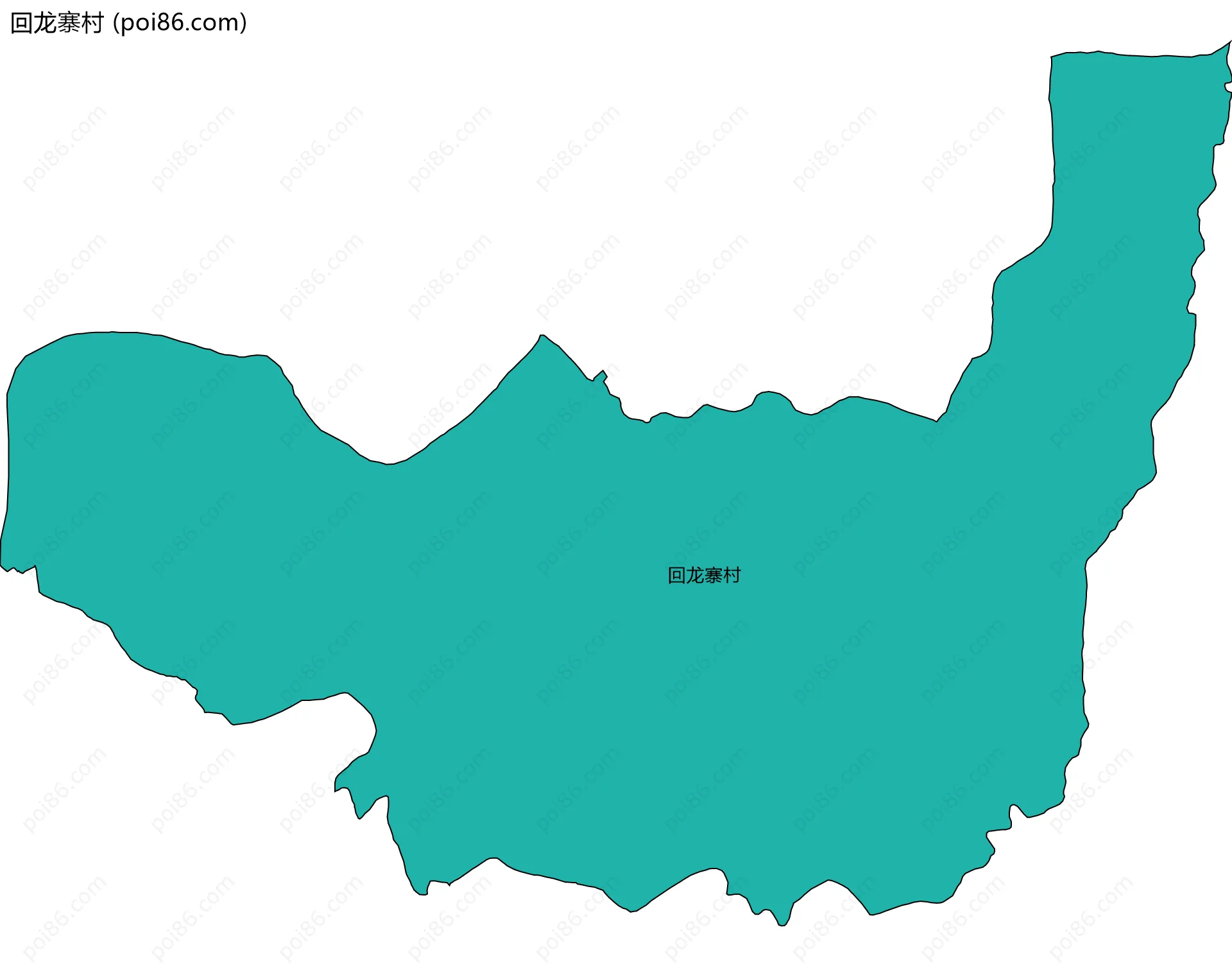 回龙寨村边界地图
