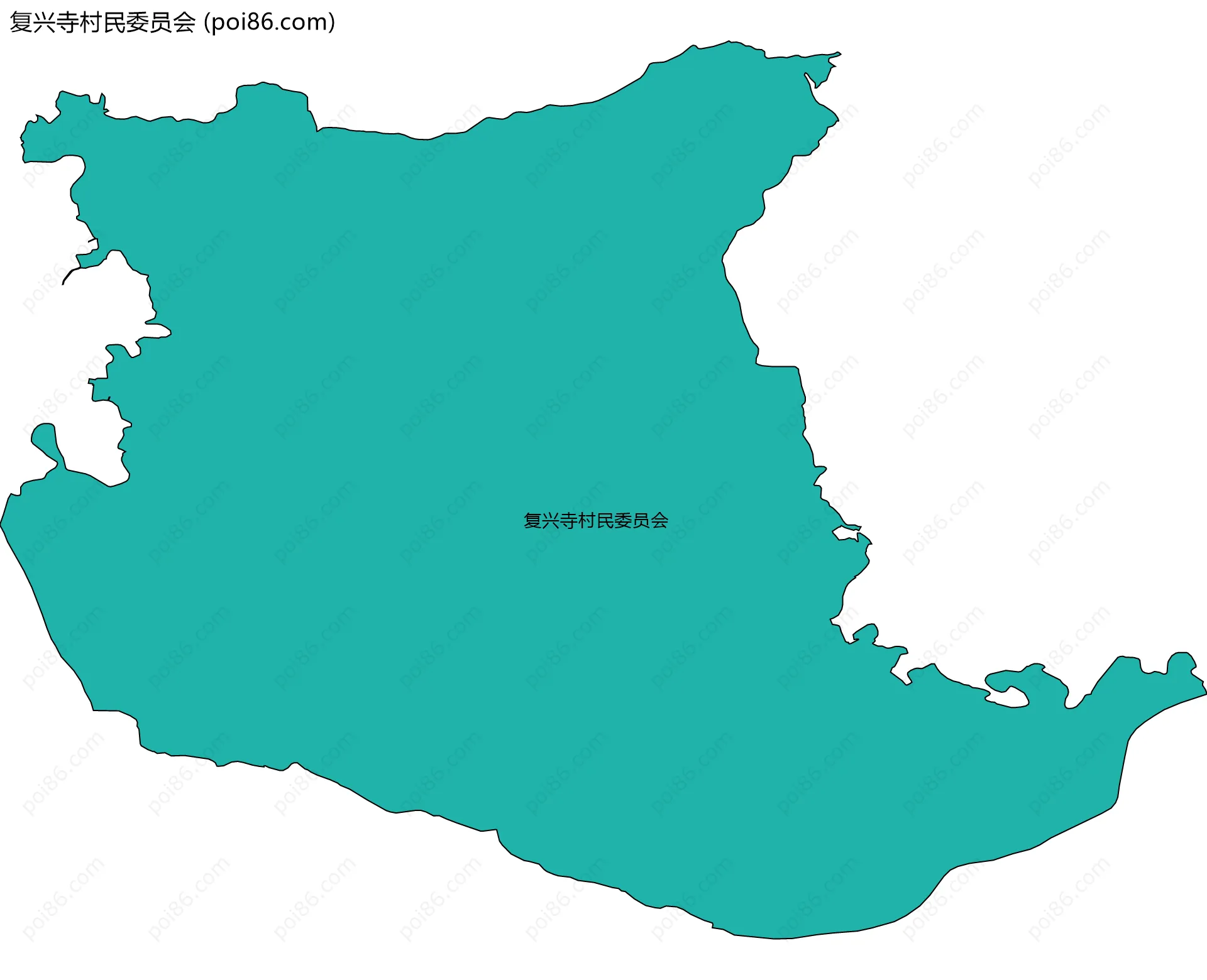 复兴寺村民委员会边界地图