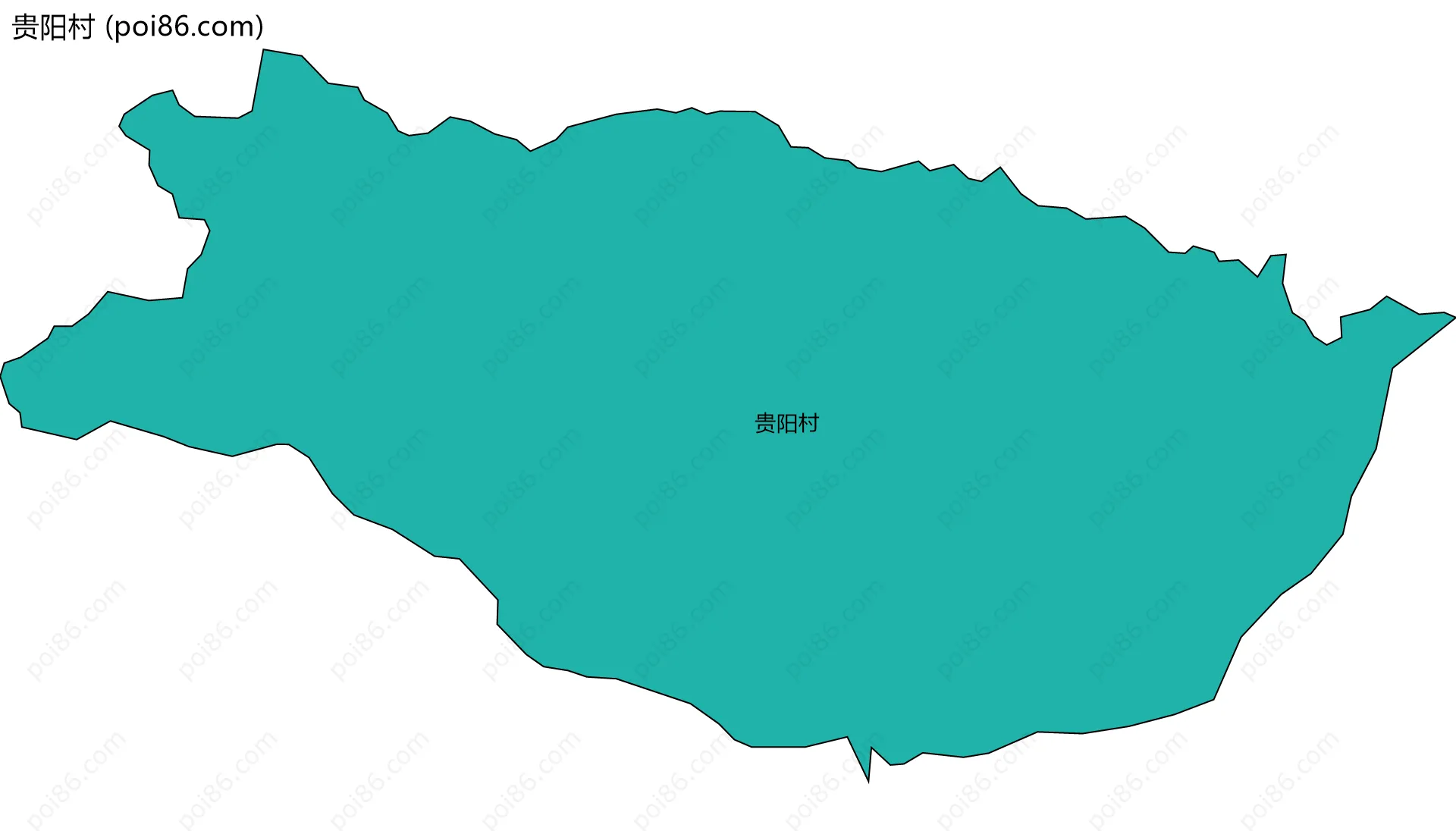 贵阳村边界地图