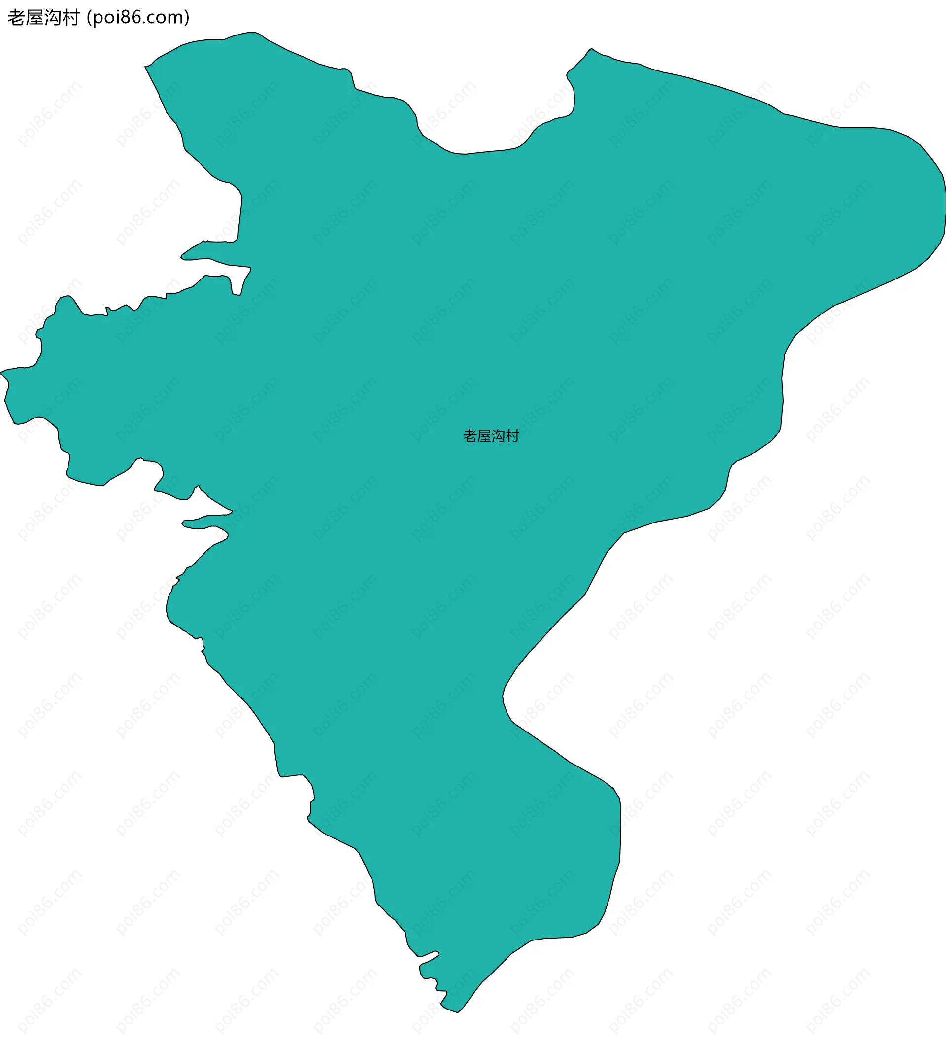 老屋沟村边界地图