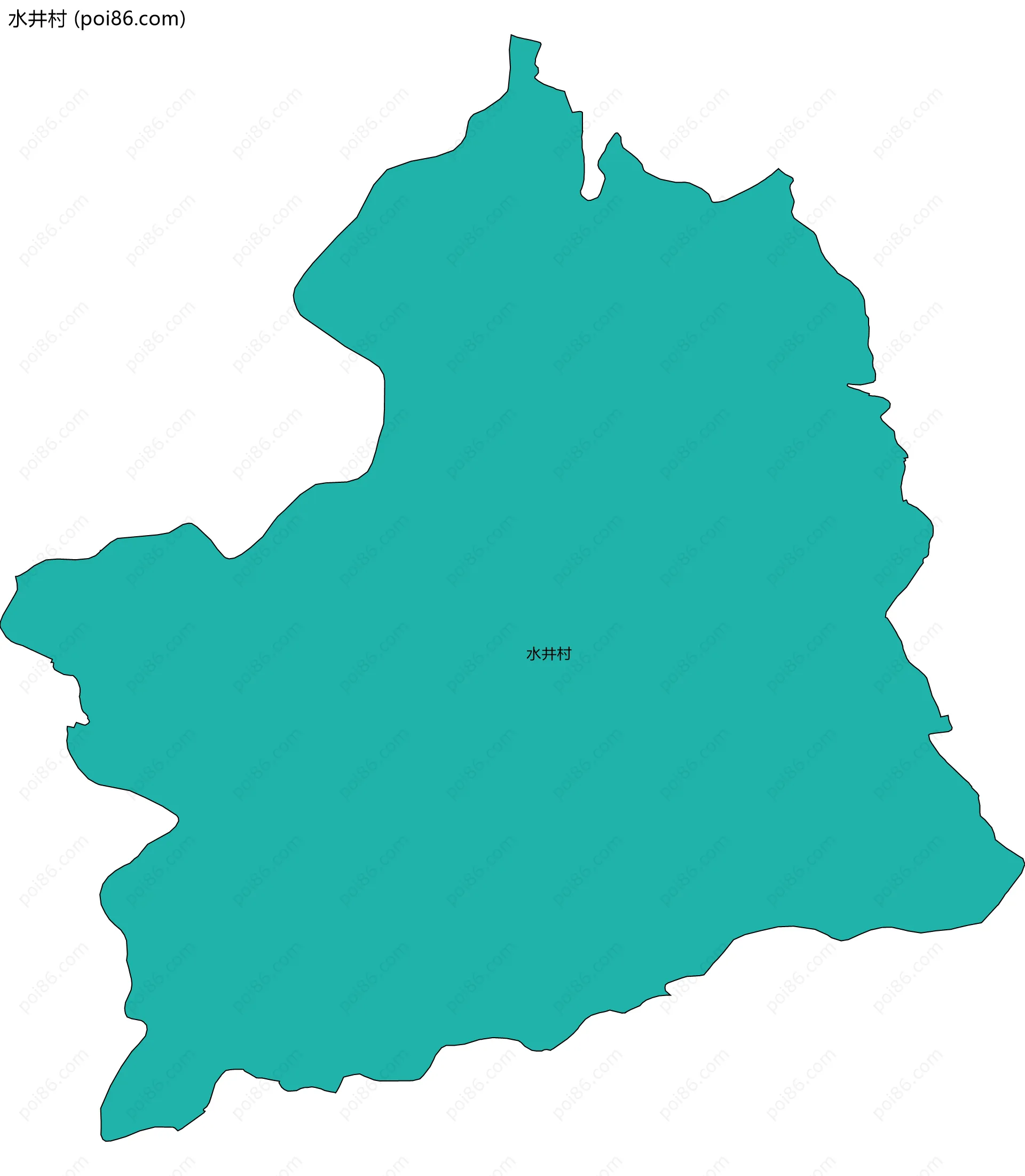 水井村边界地图