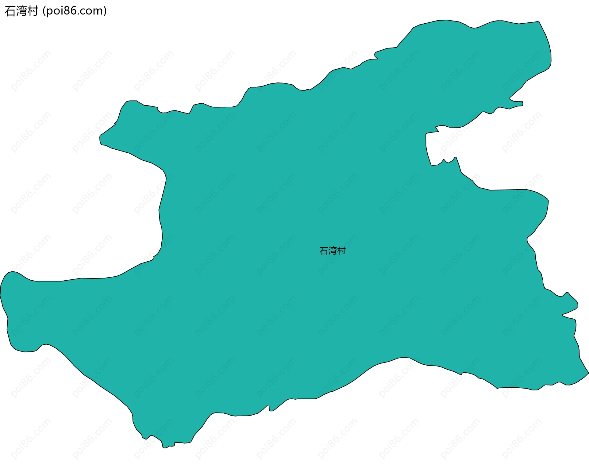石湾村边界地图