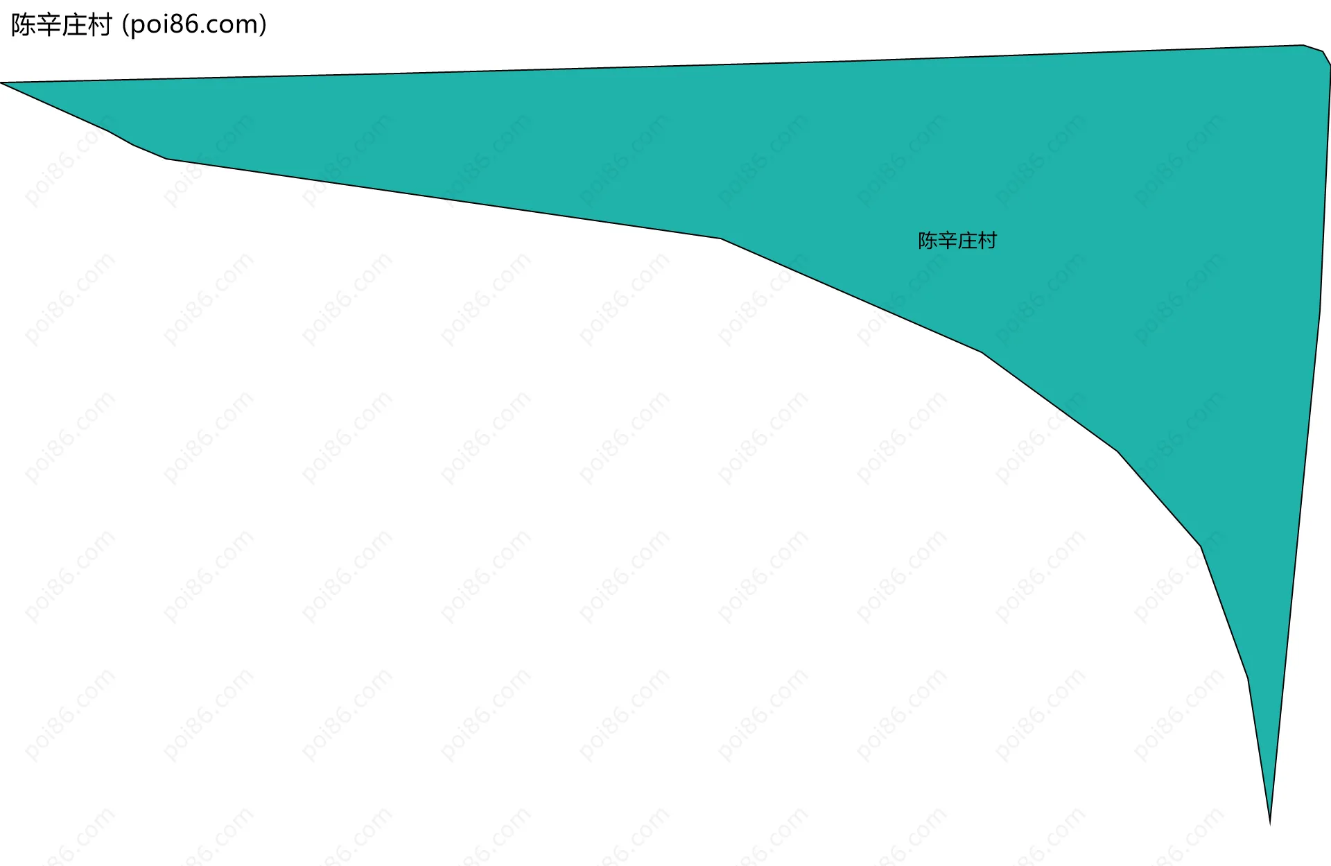 陈辛庄村边界地图