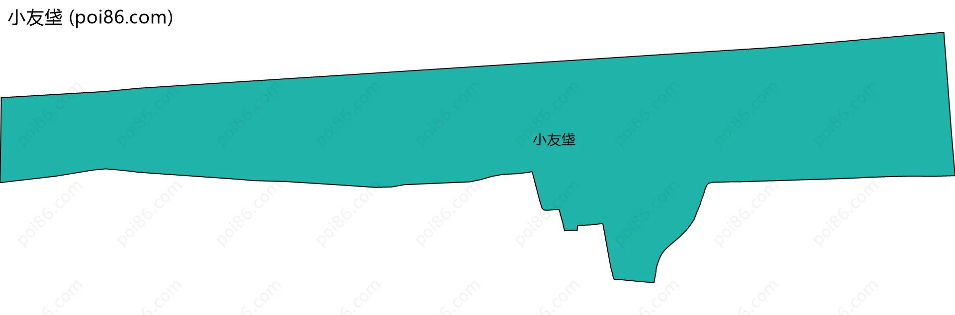小友垡边界地图