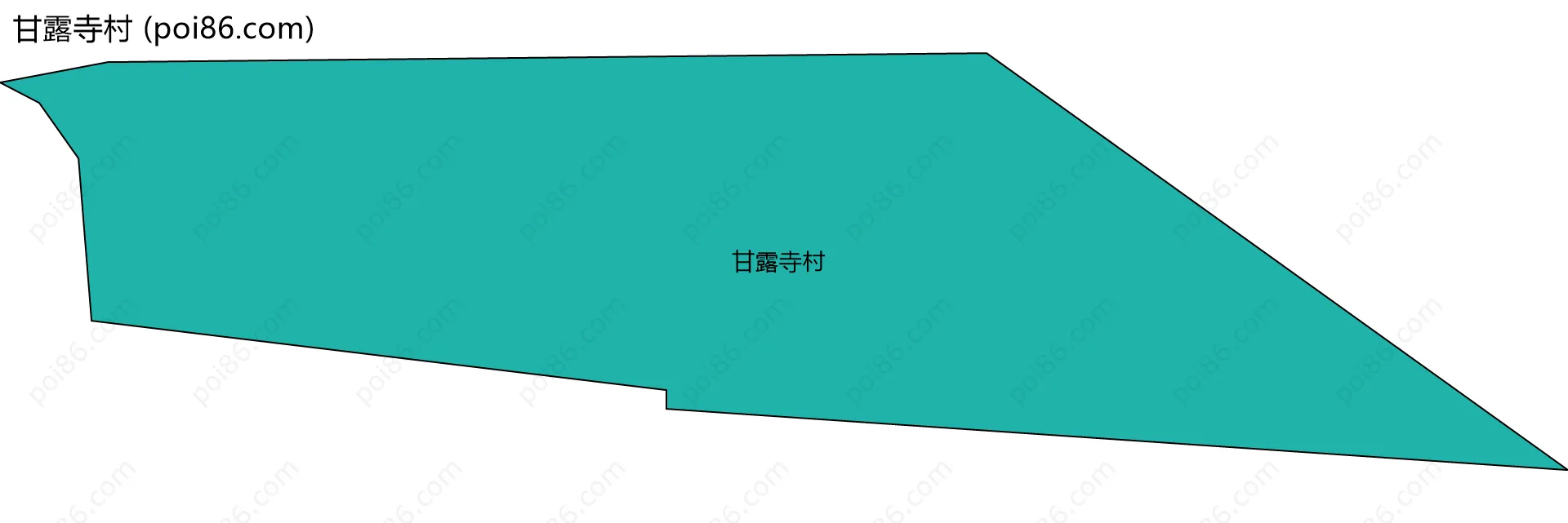 甘露寺村边界地图