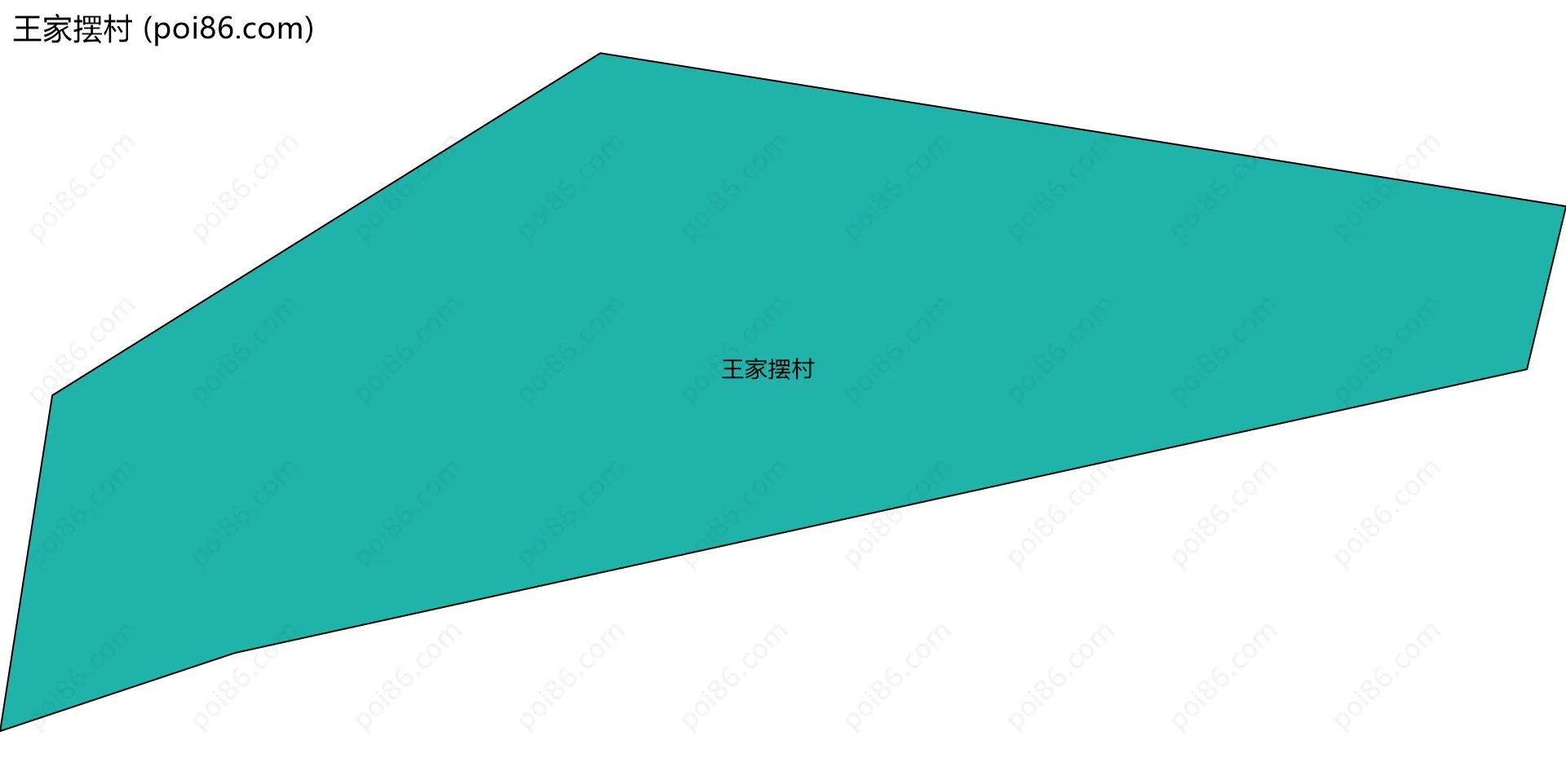 王家摆村边界地图