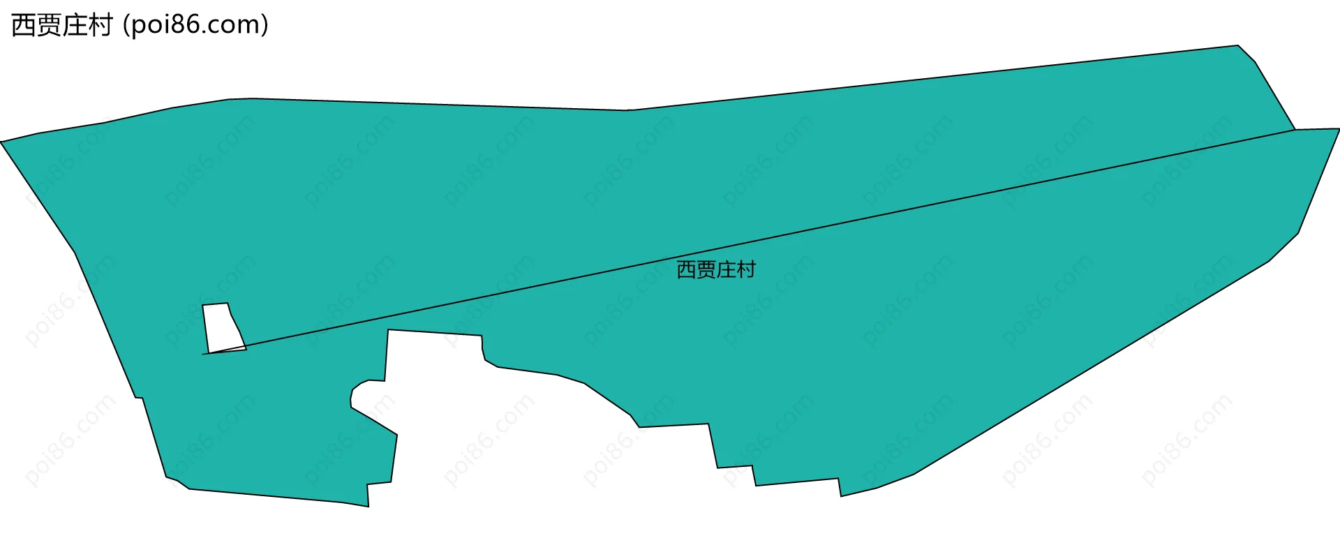 西贾庄村边界地图