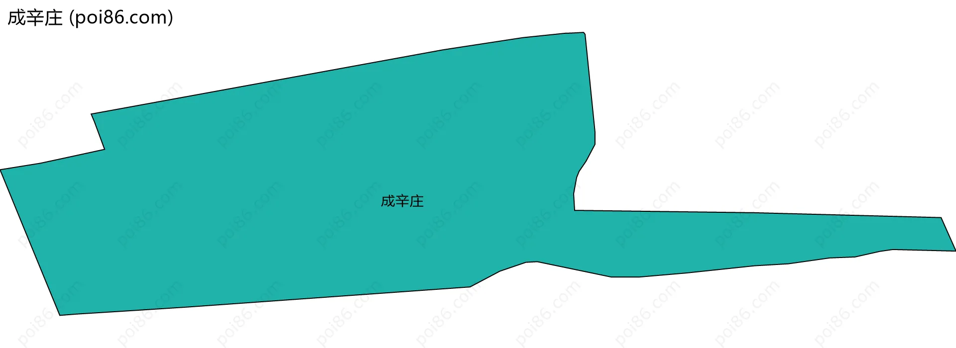 成辛庄边界地图