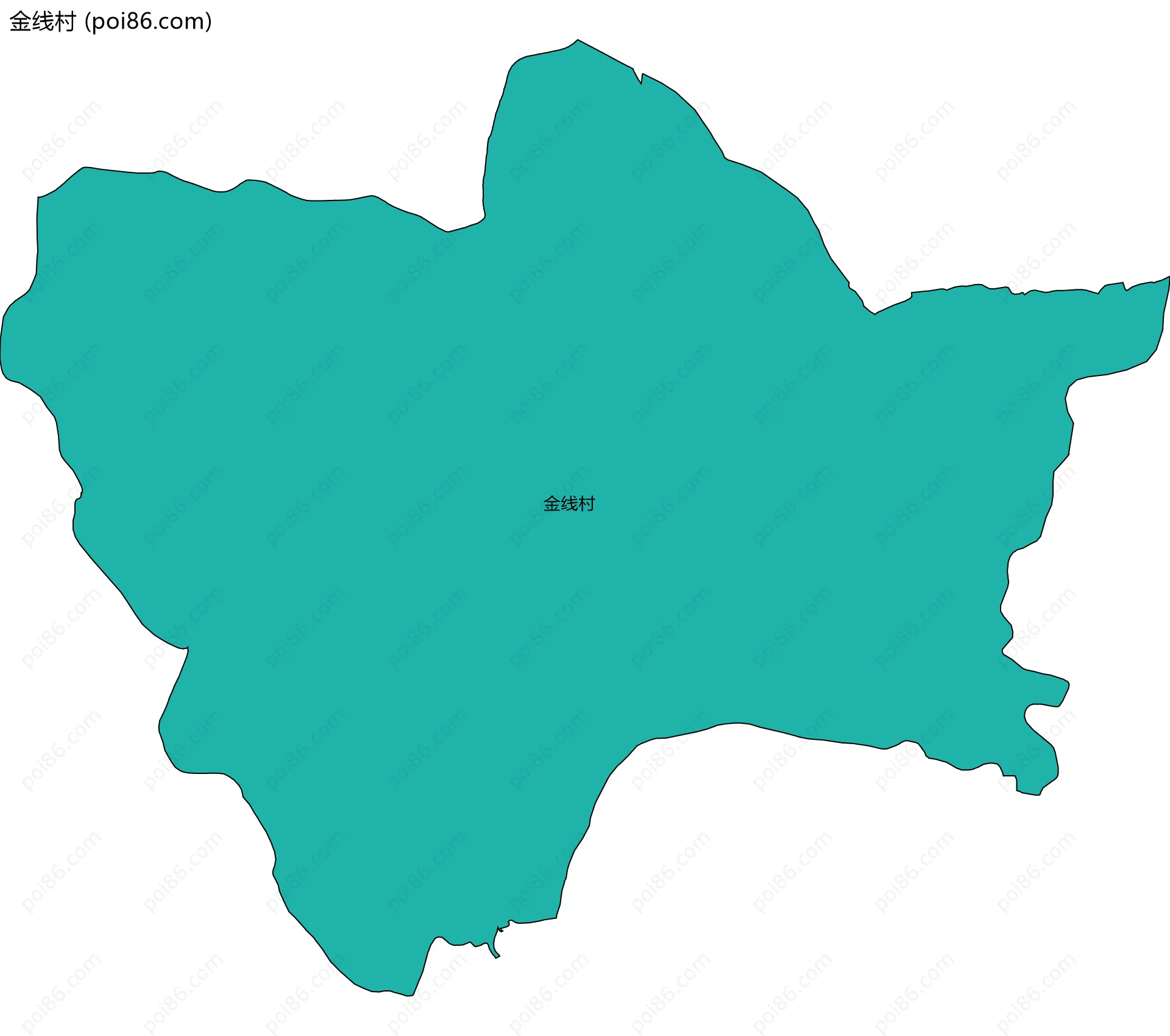 金线村边界地图