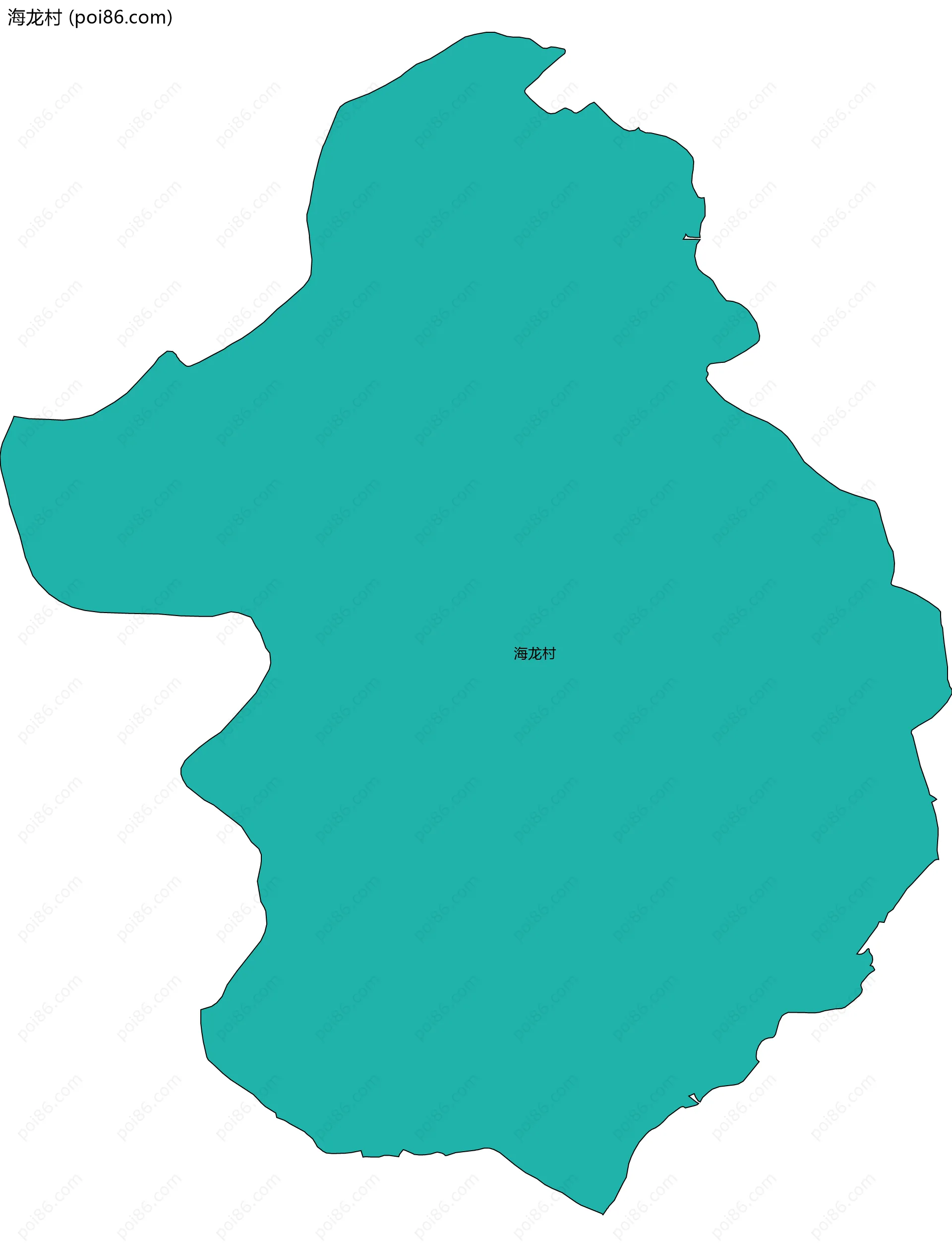 海龙村边界地图