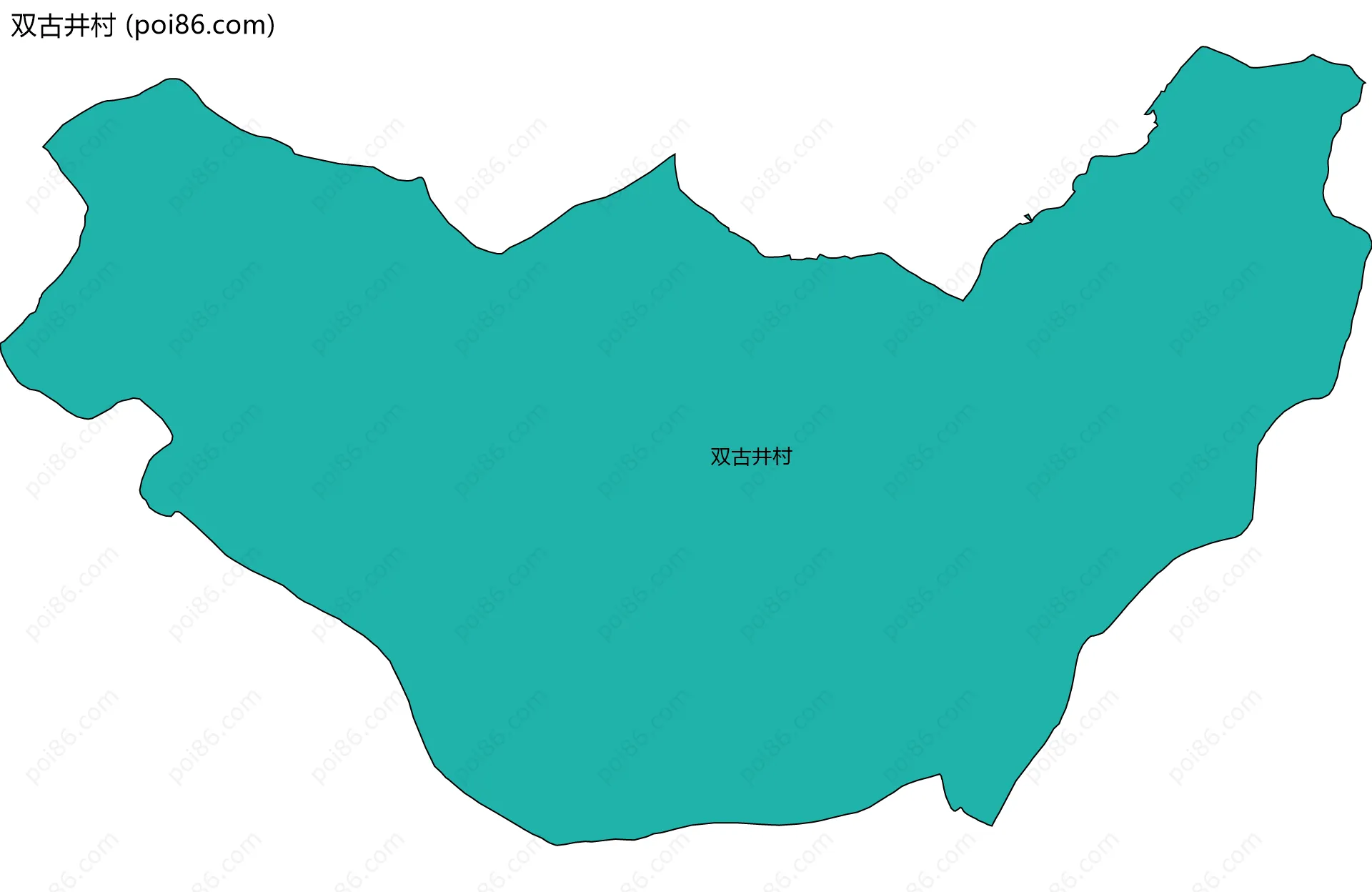 双古井村边界地图