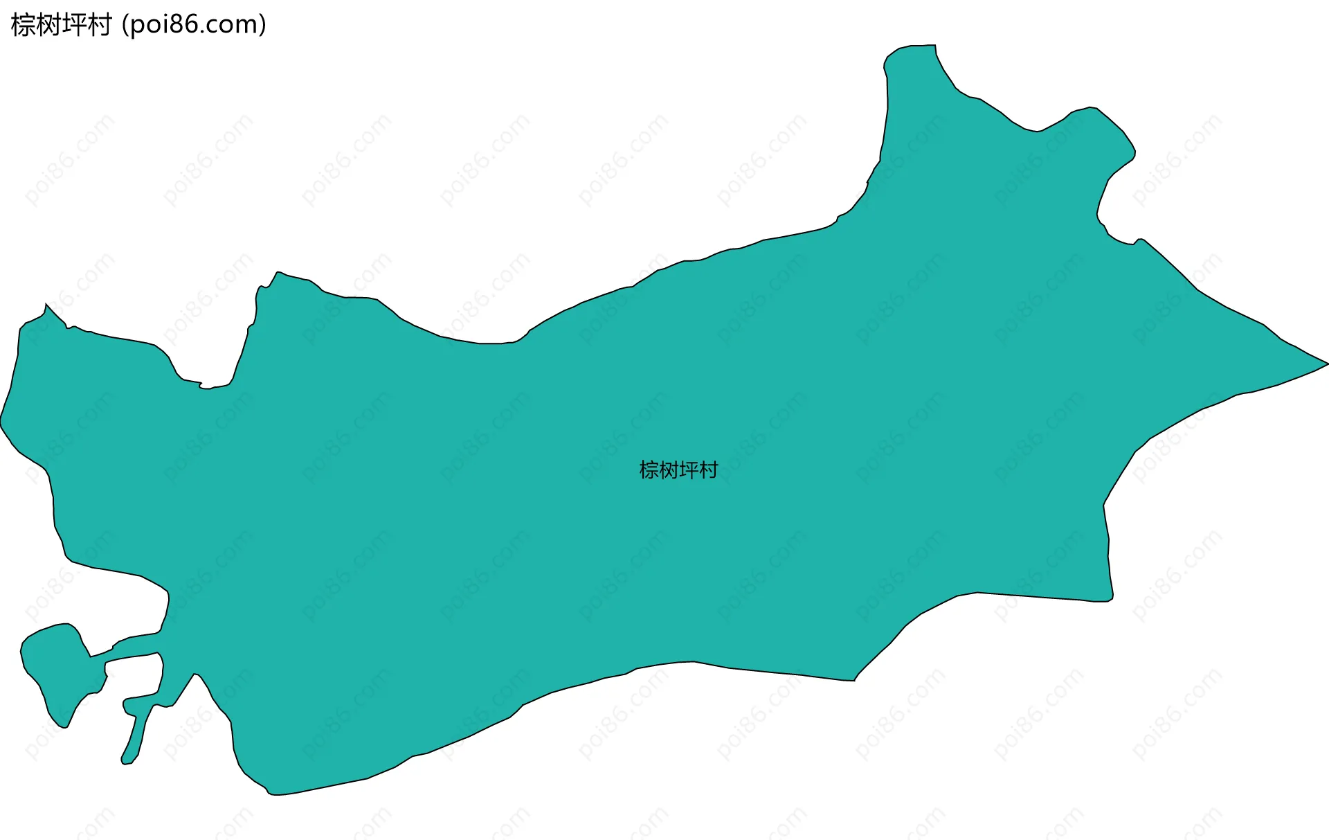 棕树坪村边界地图