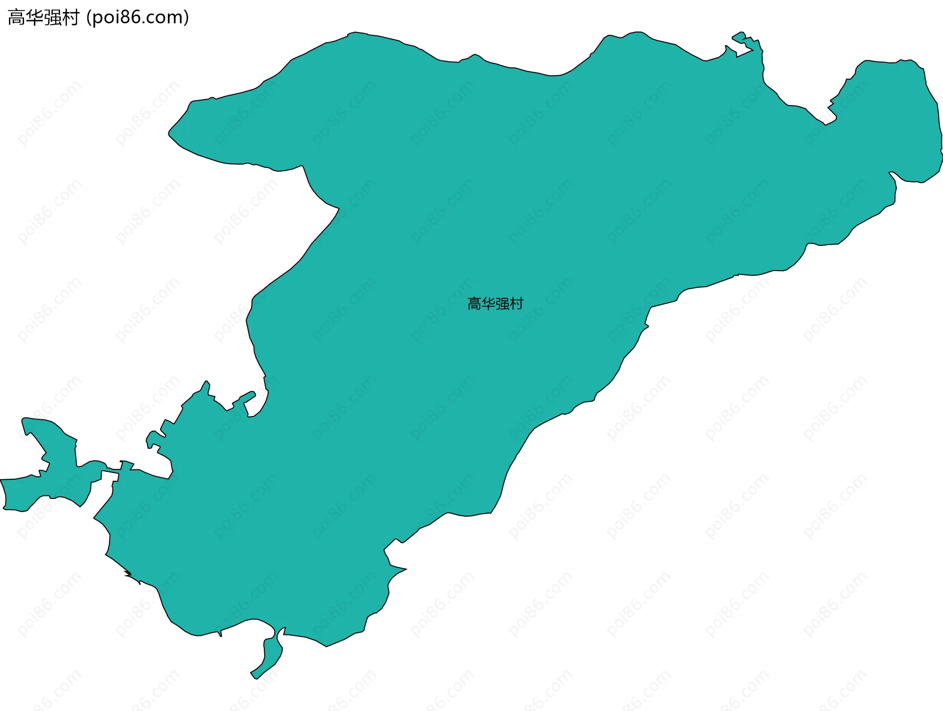 高华强村边界地图