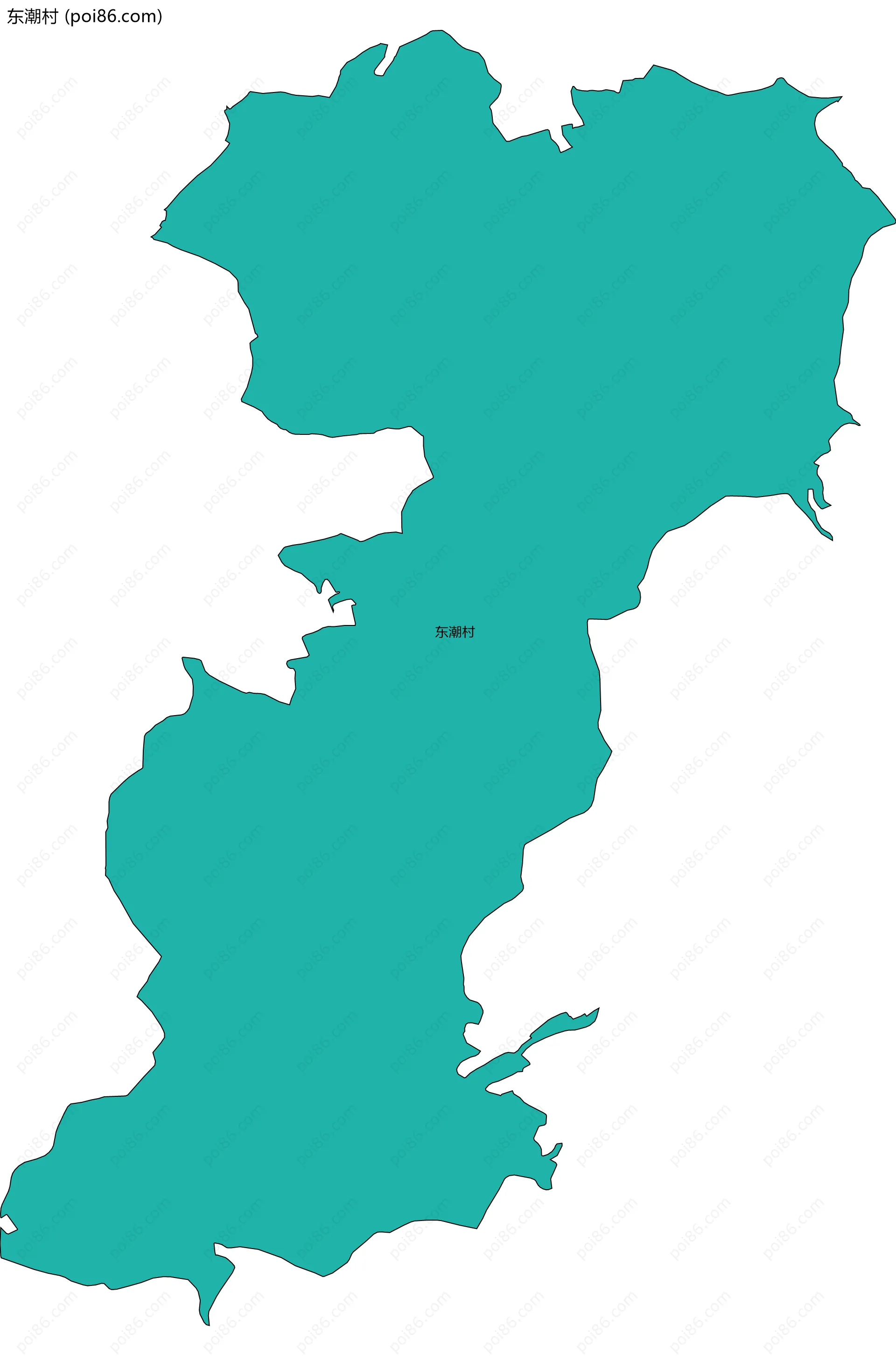 东潮村边界地图