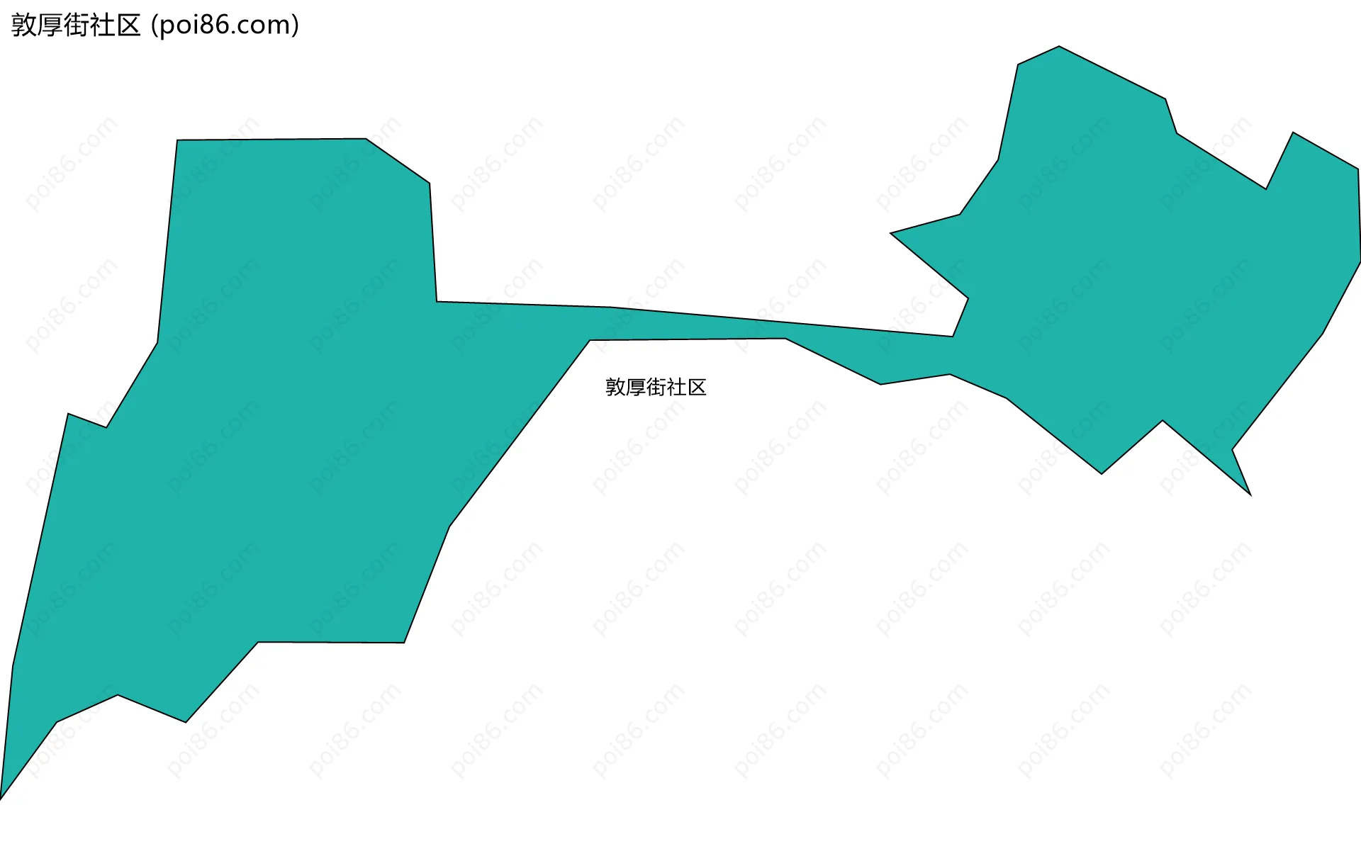 敦厚街社区边界地图