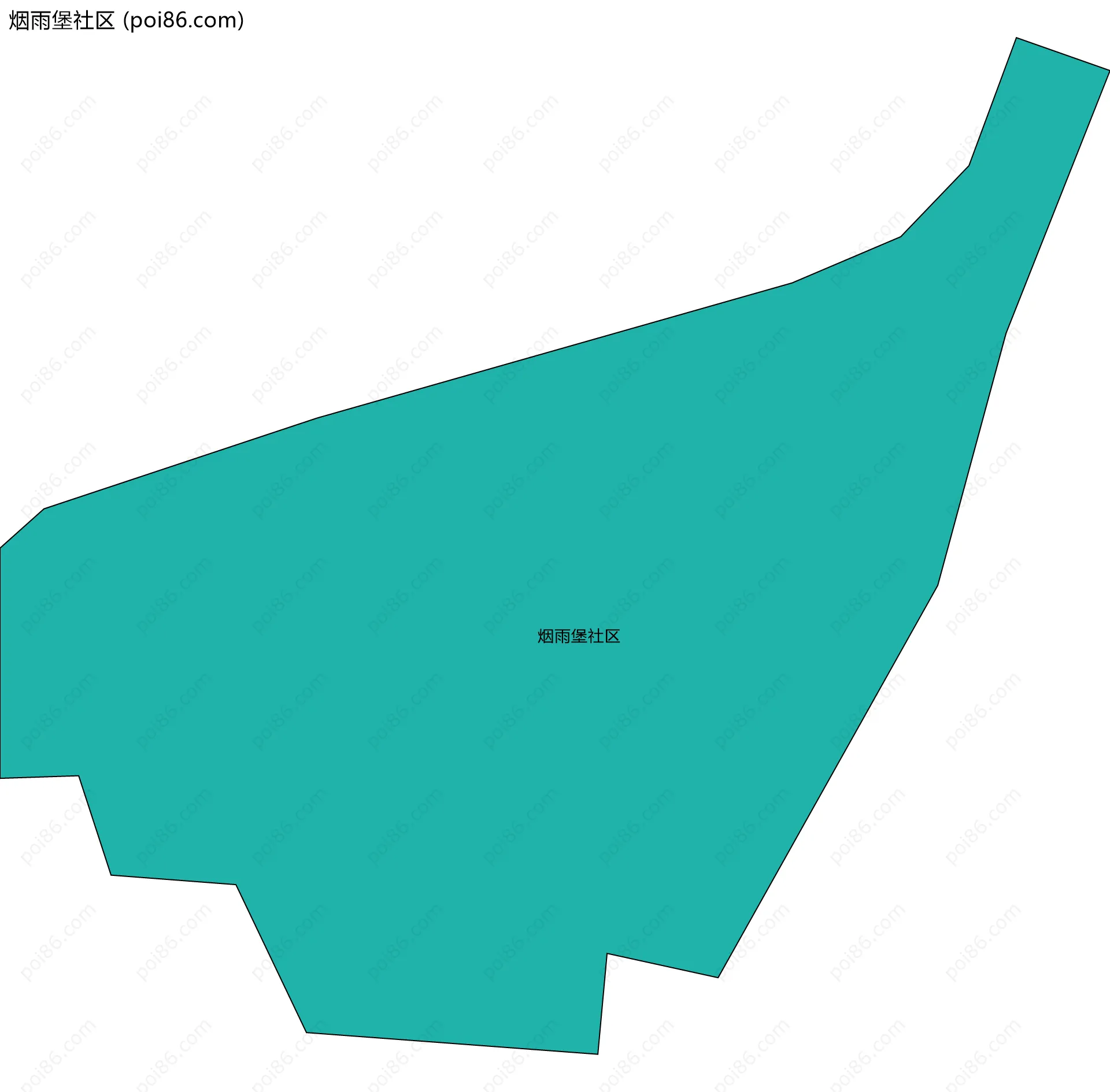 烟雨堡社区边界地图