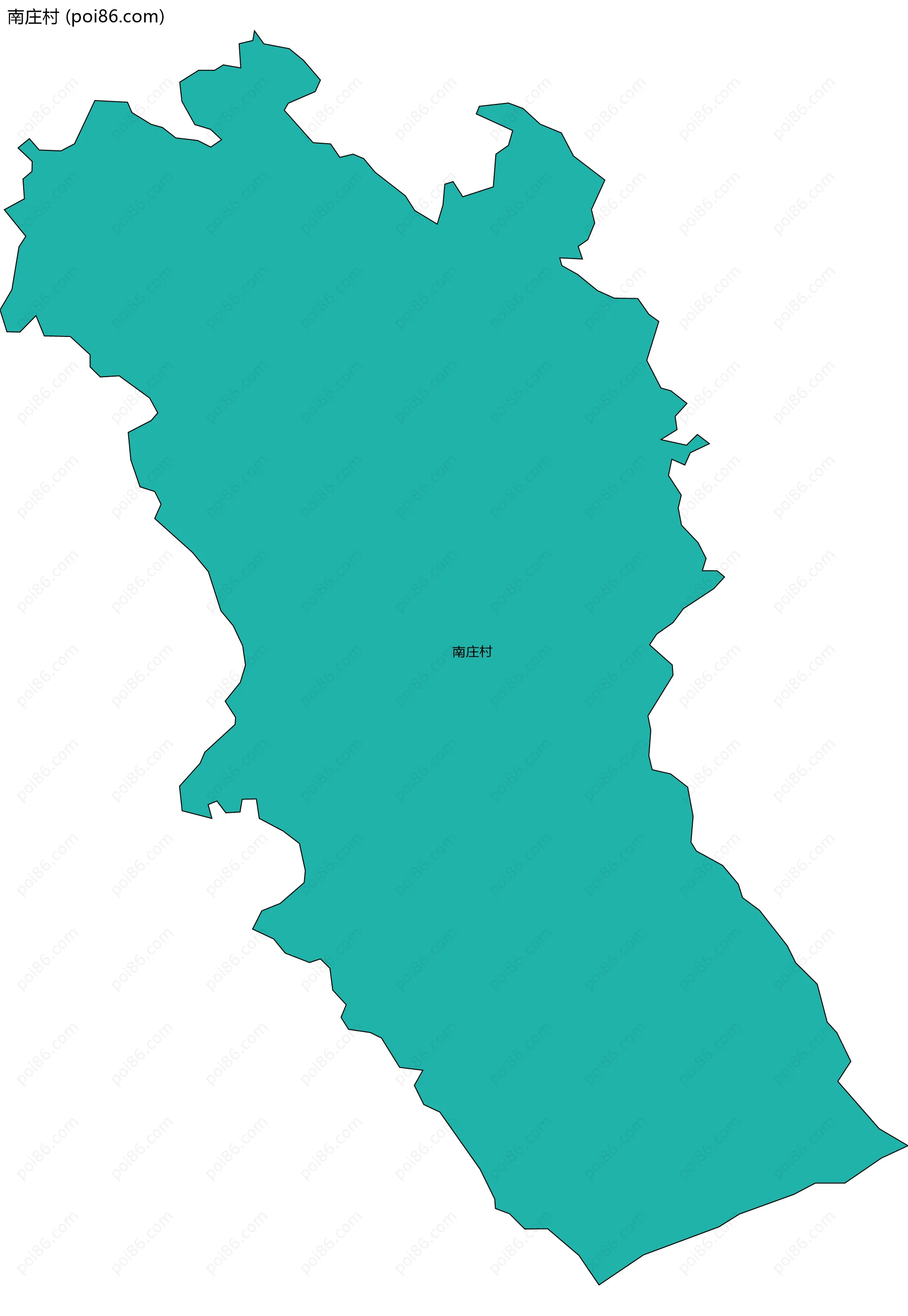 南庄村边界地图