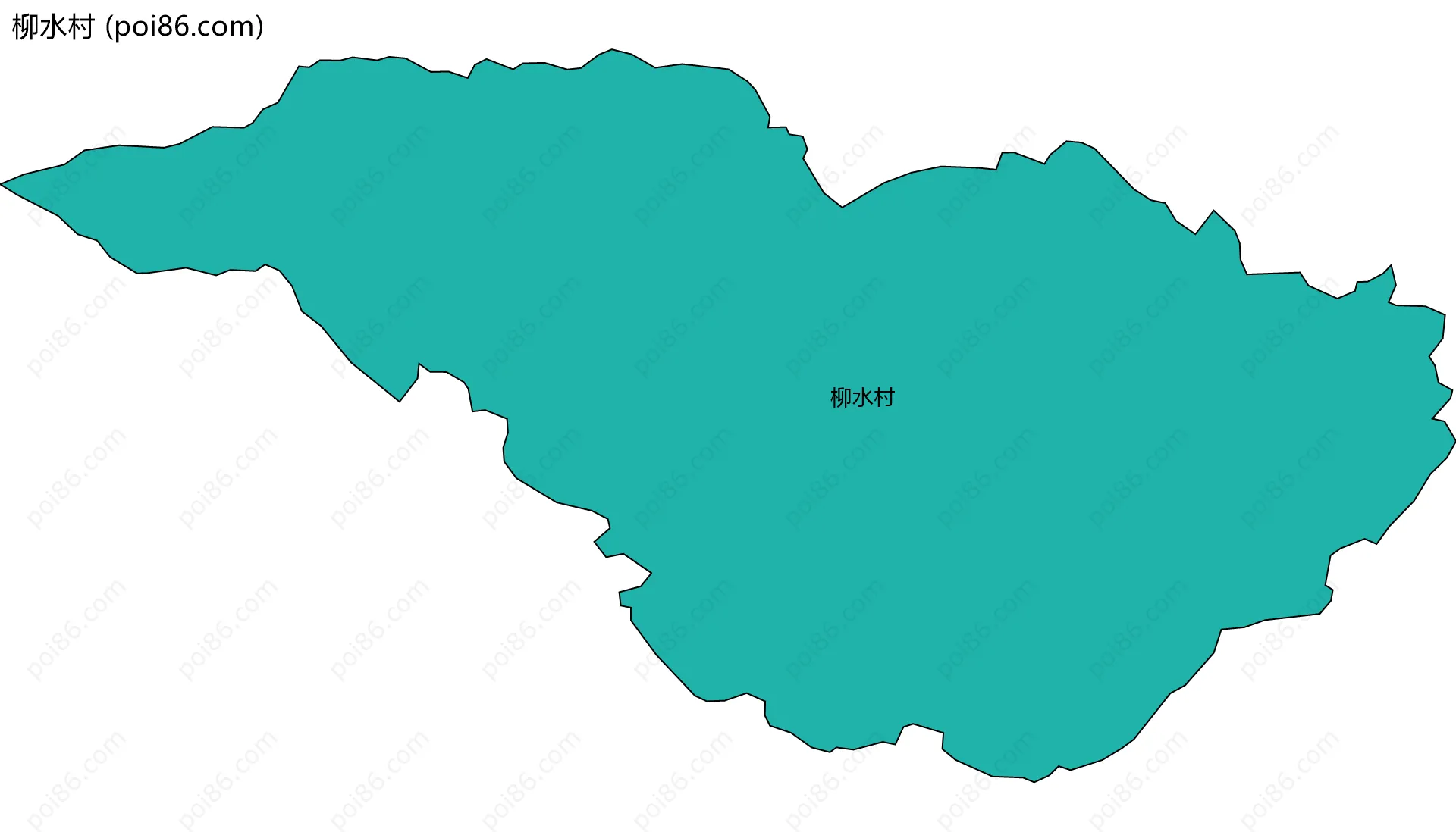柳水村边界地图