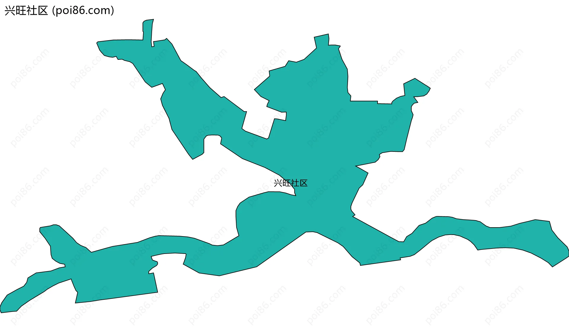 兴旺社区边界地图
