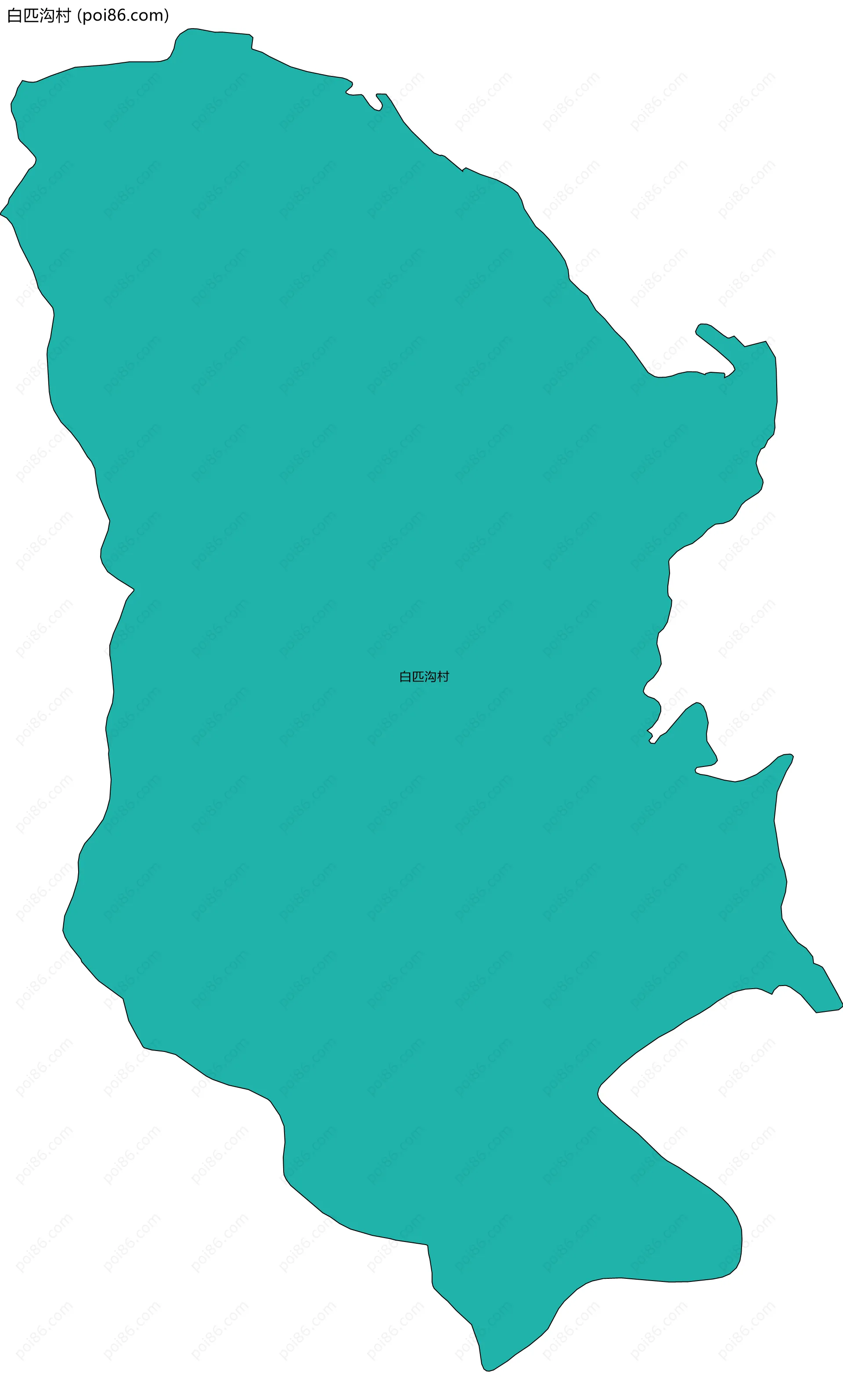 白匹沟村边界地图