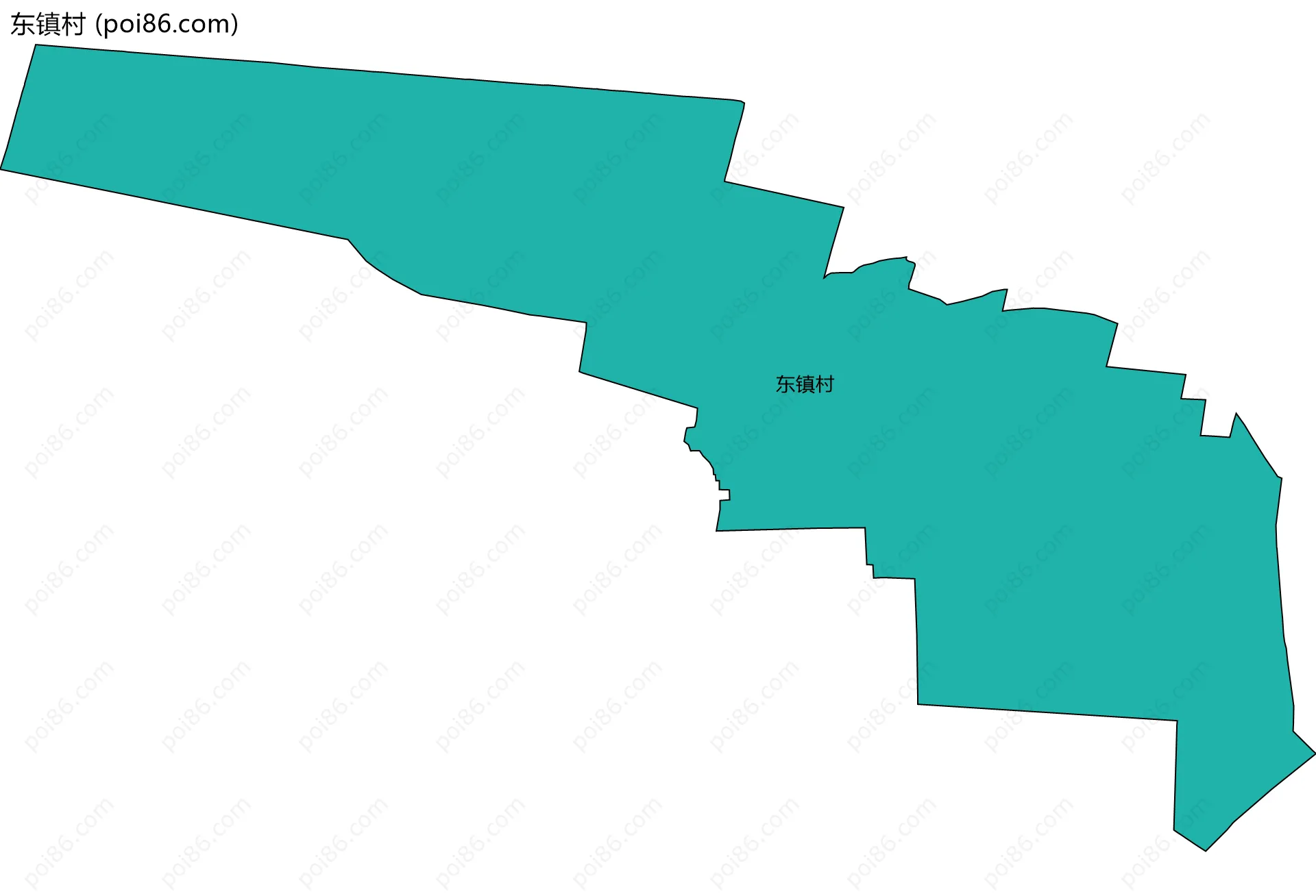 东镇村边界地图