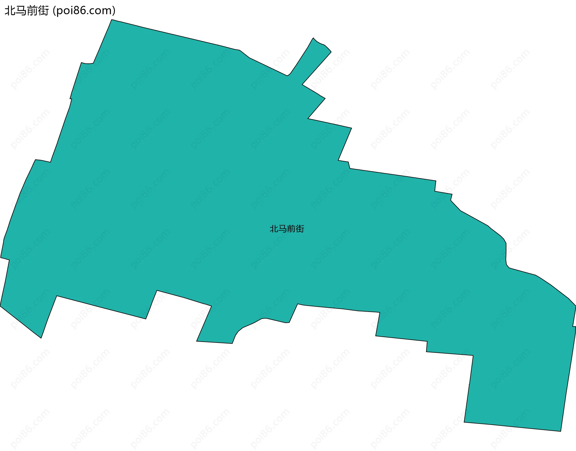 北马前街边界地图