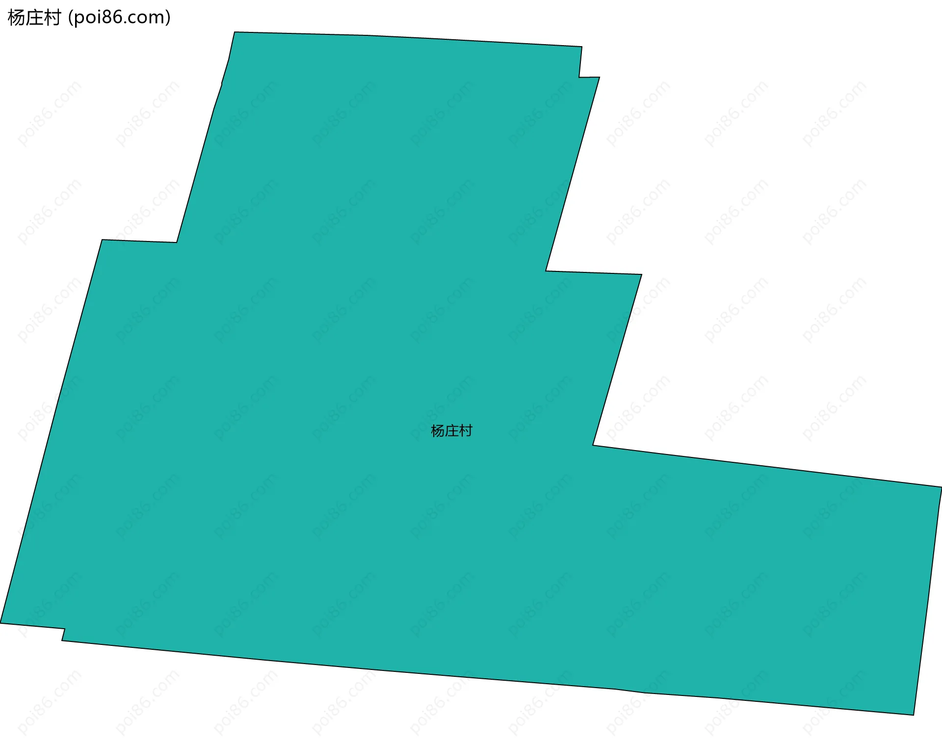 杨庄村边界地图