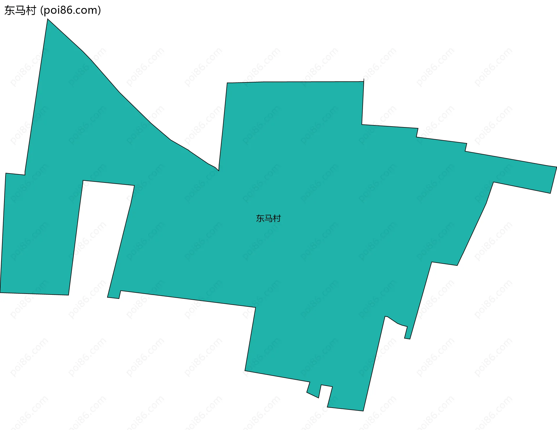 东马村边界地图