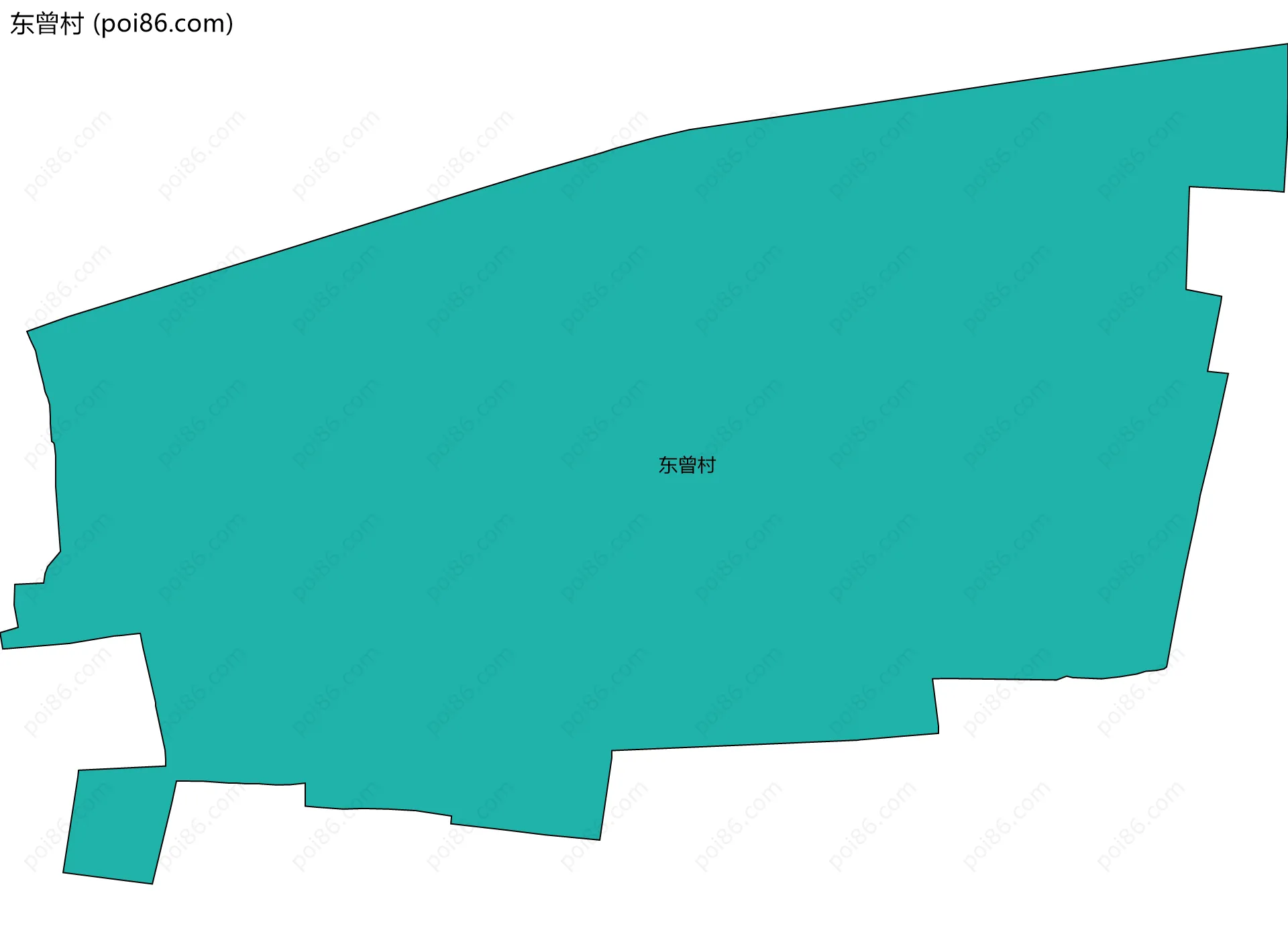 东曾村边界地图