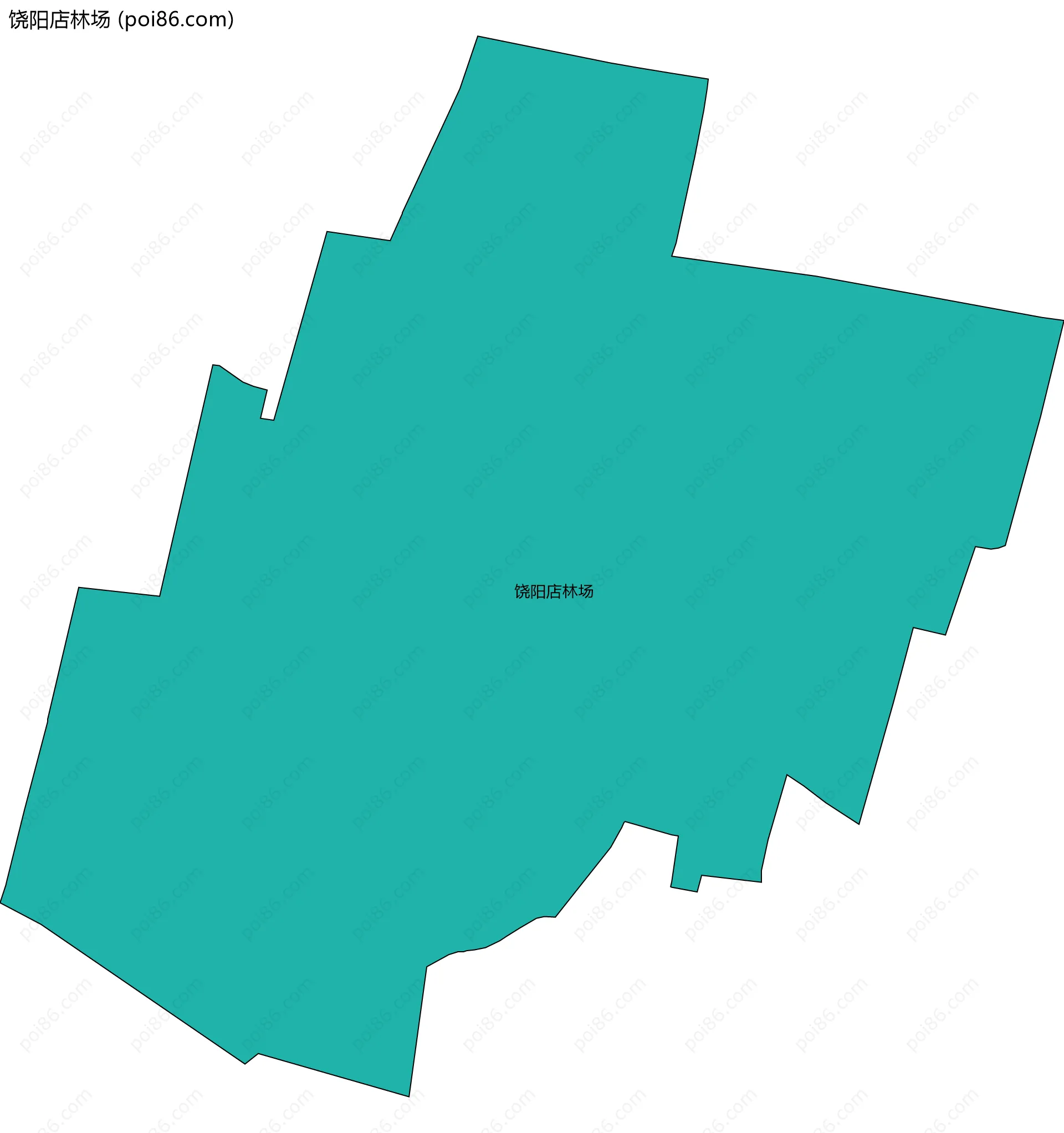 饶阳店林场边界地图