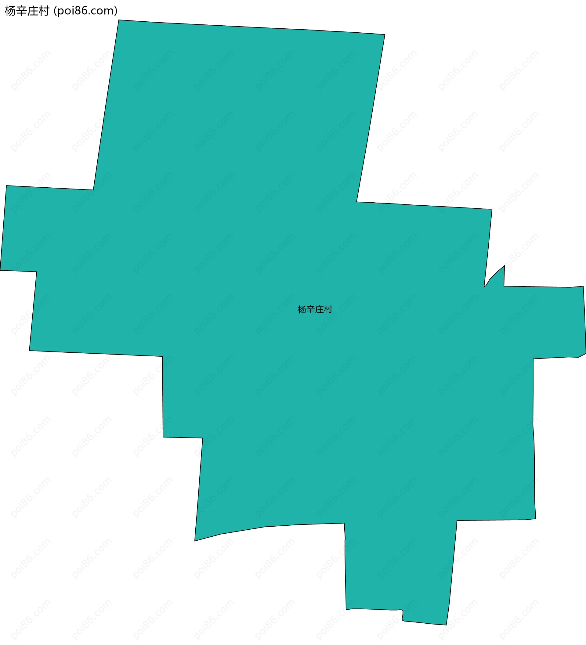 杨辛庄村边界地图