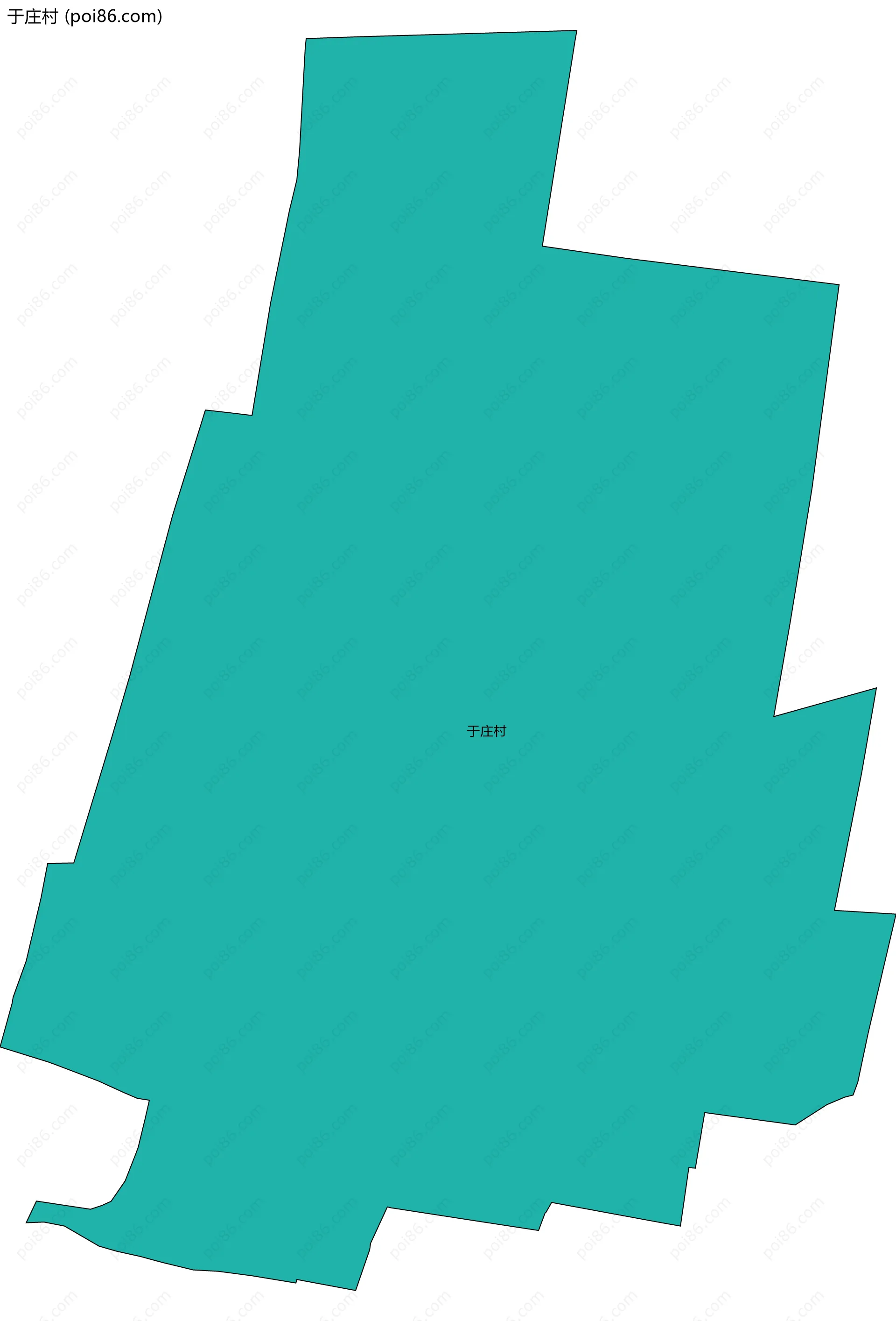 于庄村边界地图