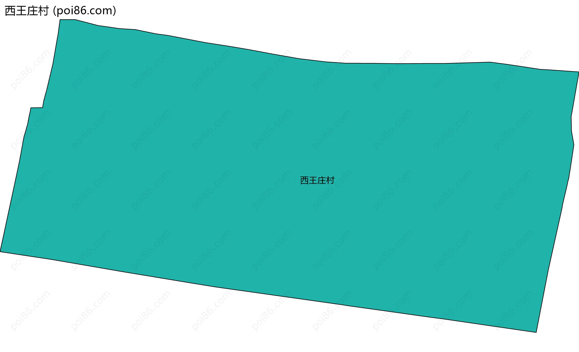 西王庄村边界地图