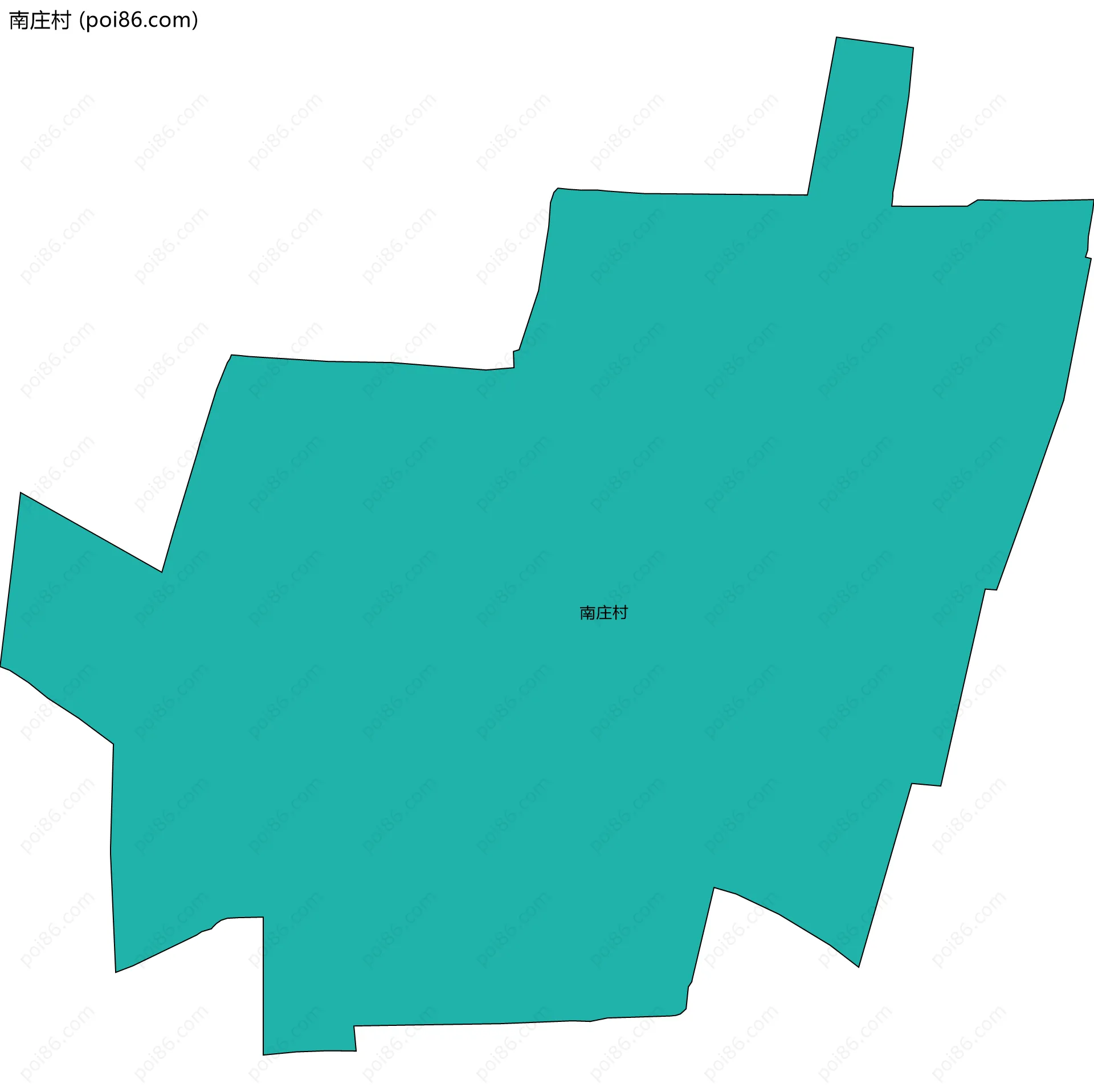 南庄村边界地图