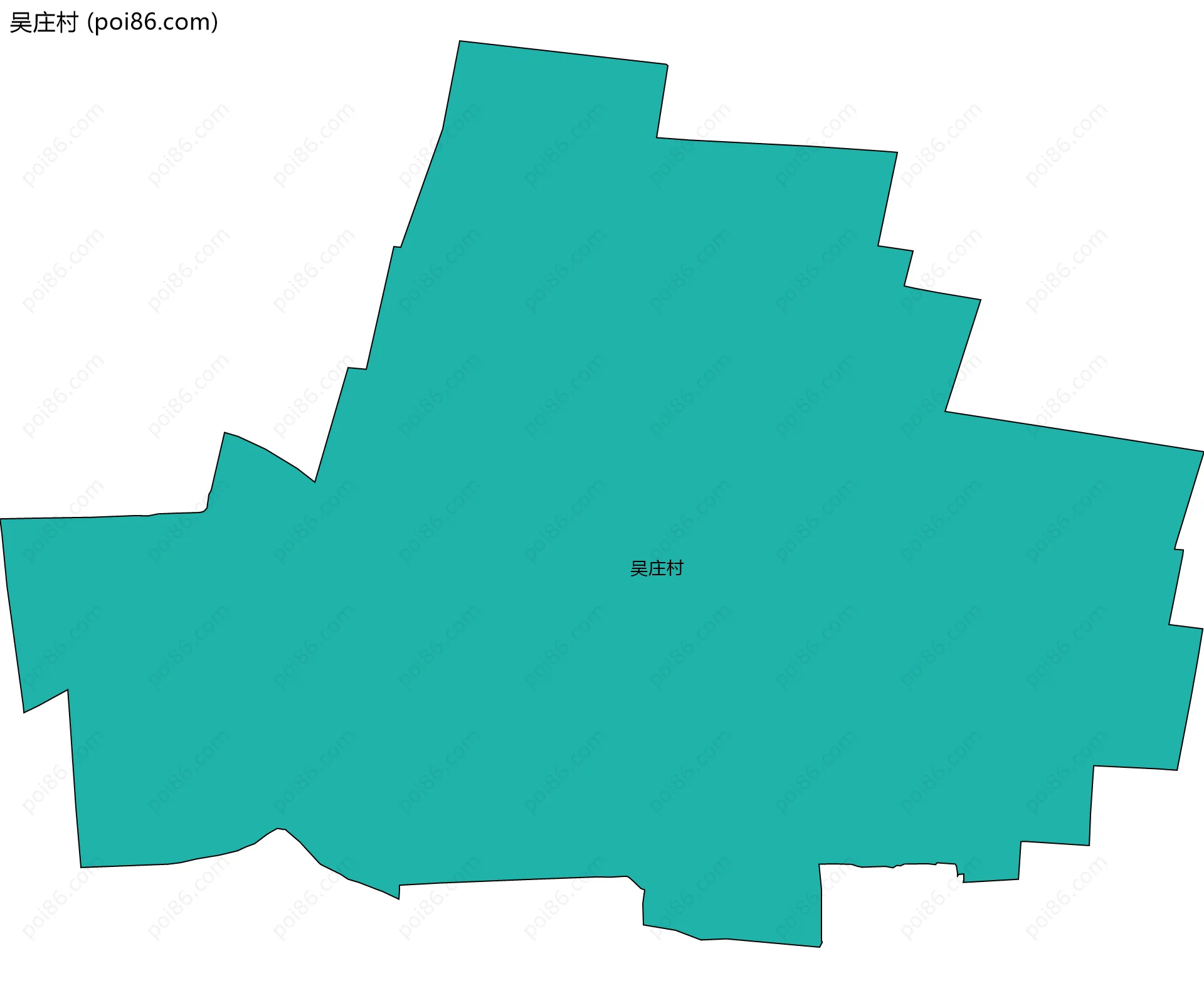 吴庄村边界地图