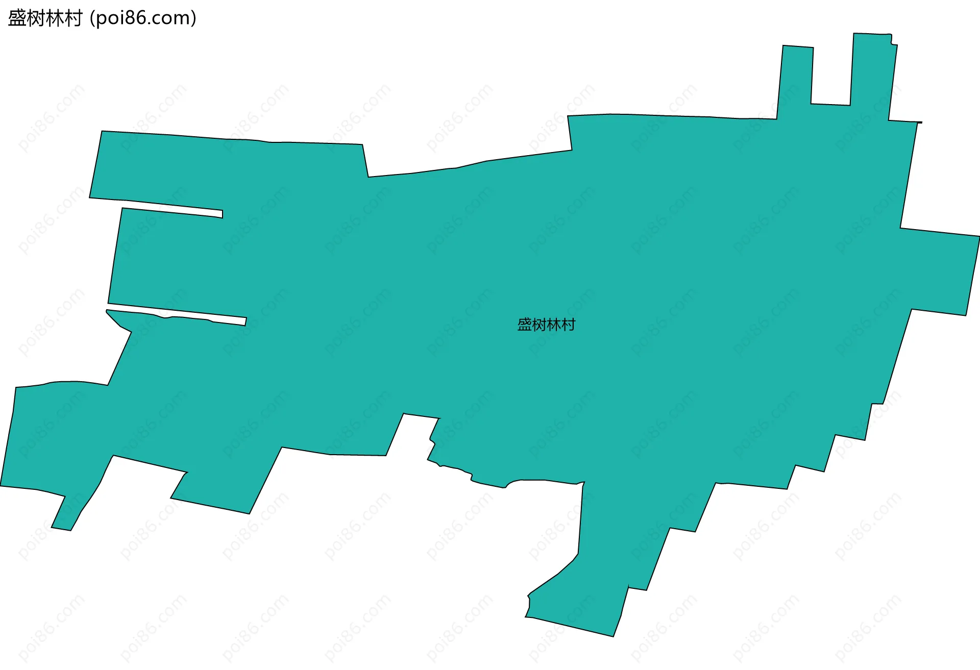 盛树林村边界地图