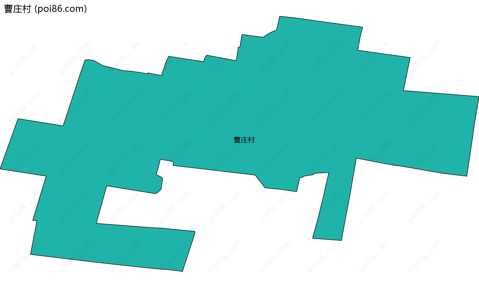 曹庄村边界地图