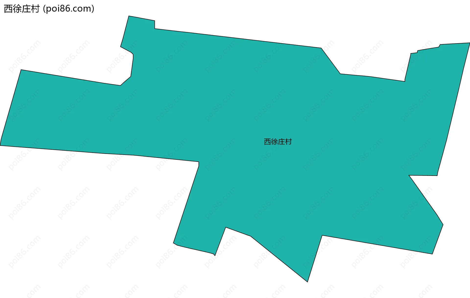西徐庄村边界地图