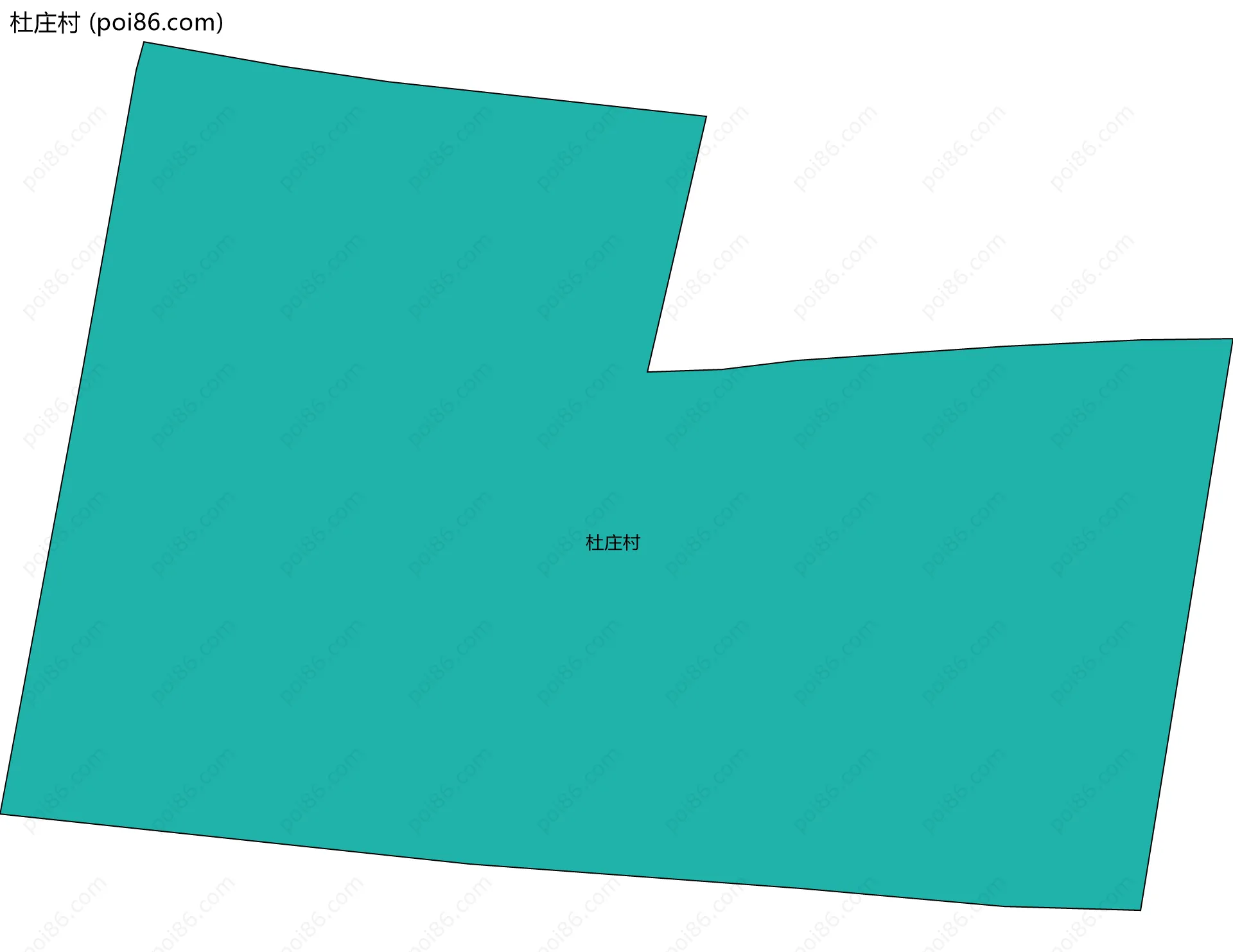杜庄村边界地图