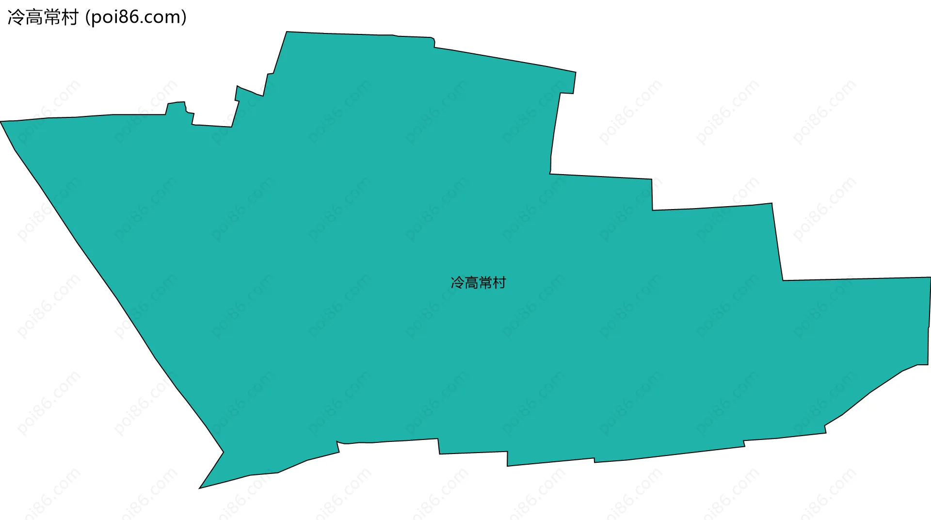 冷高常村边界地图