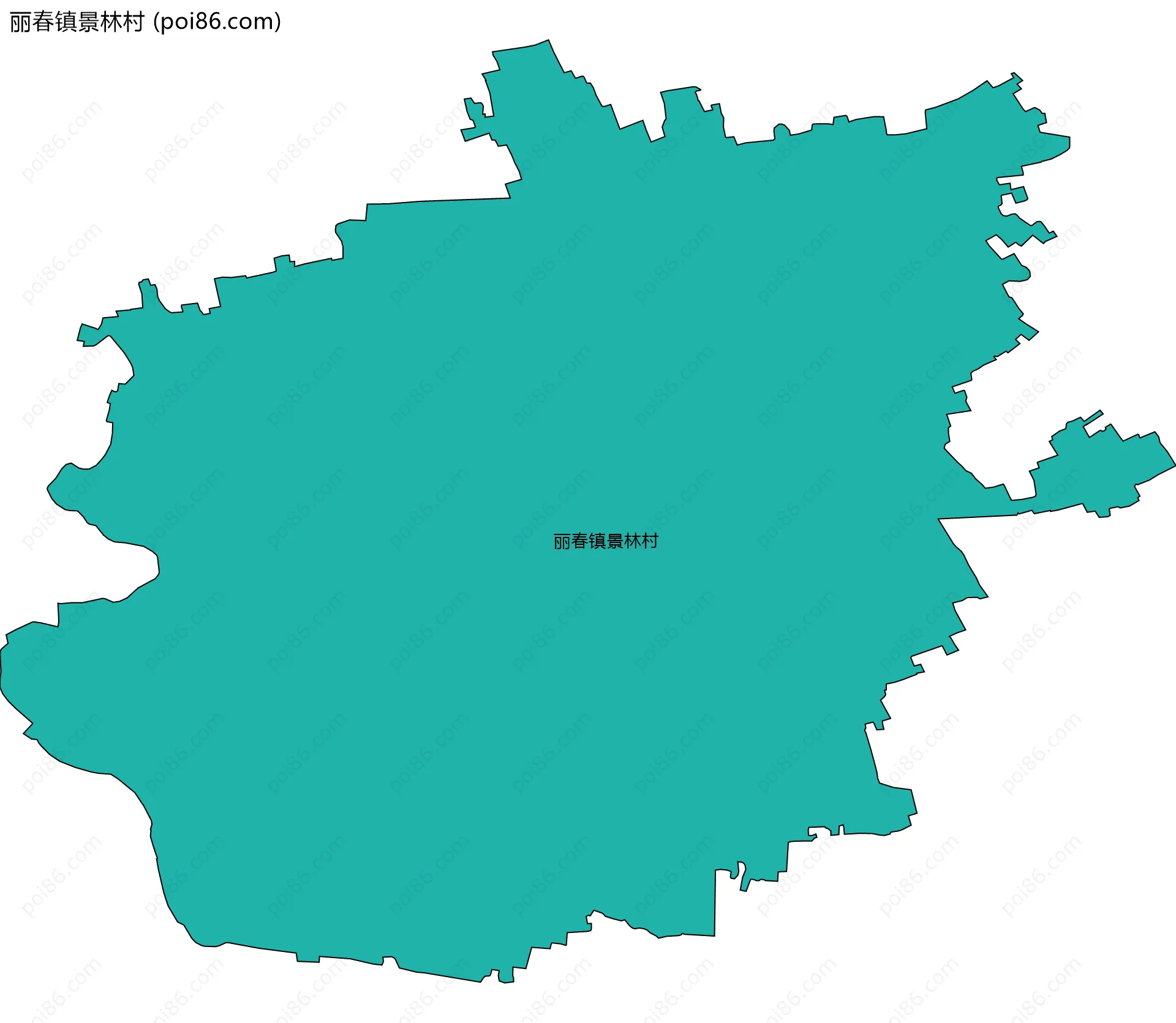丽春镇景林村边界地图