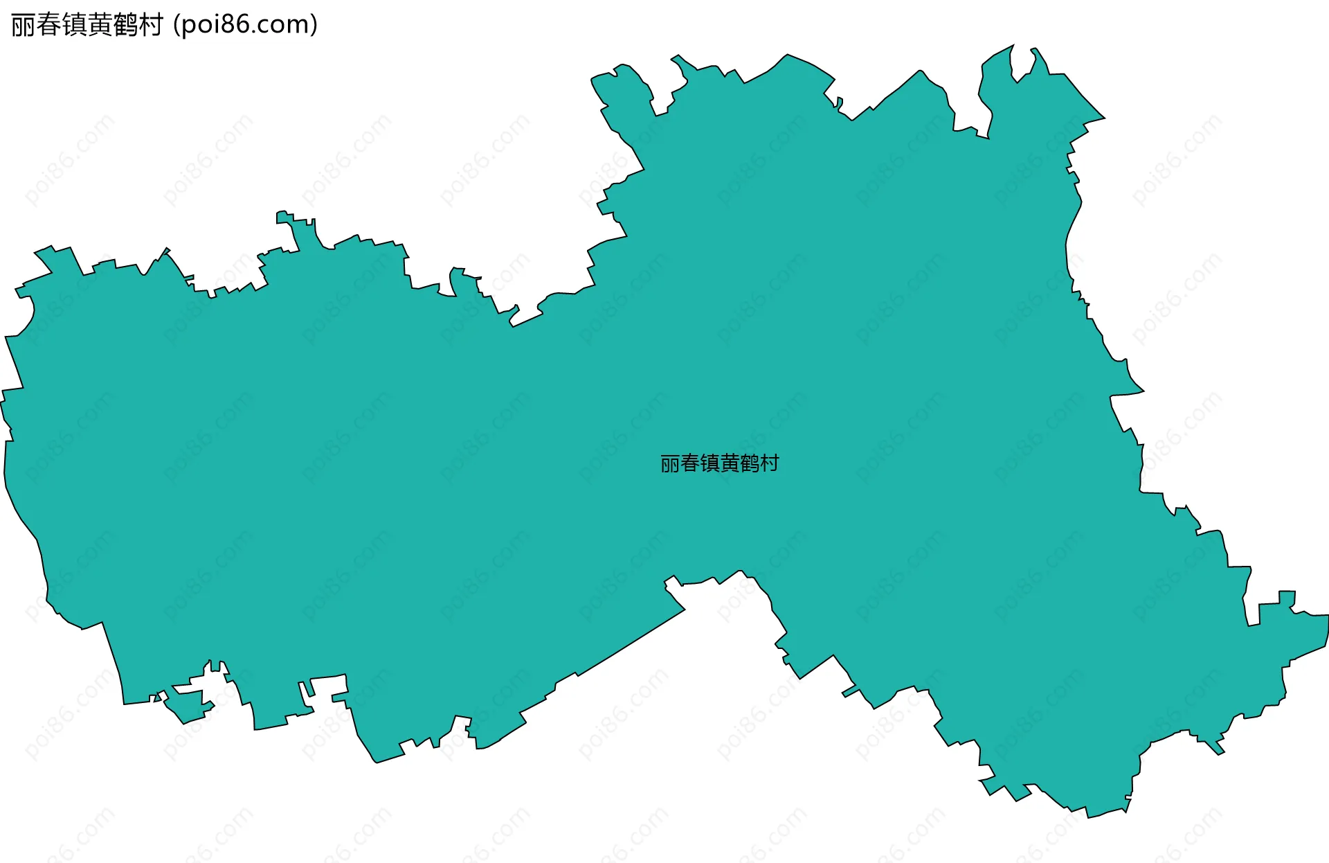 丽春镇黄鹤村边界地图