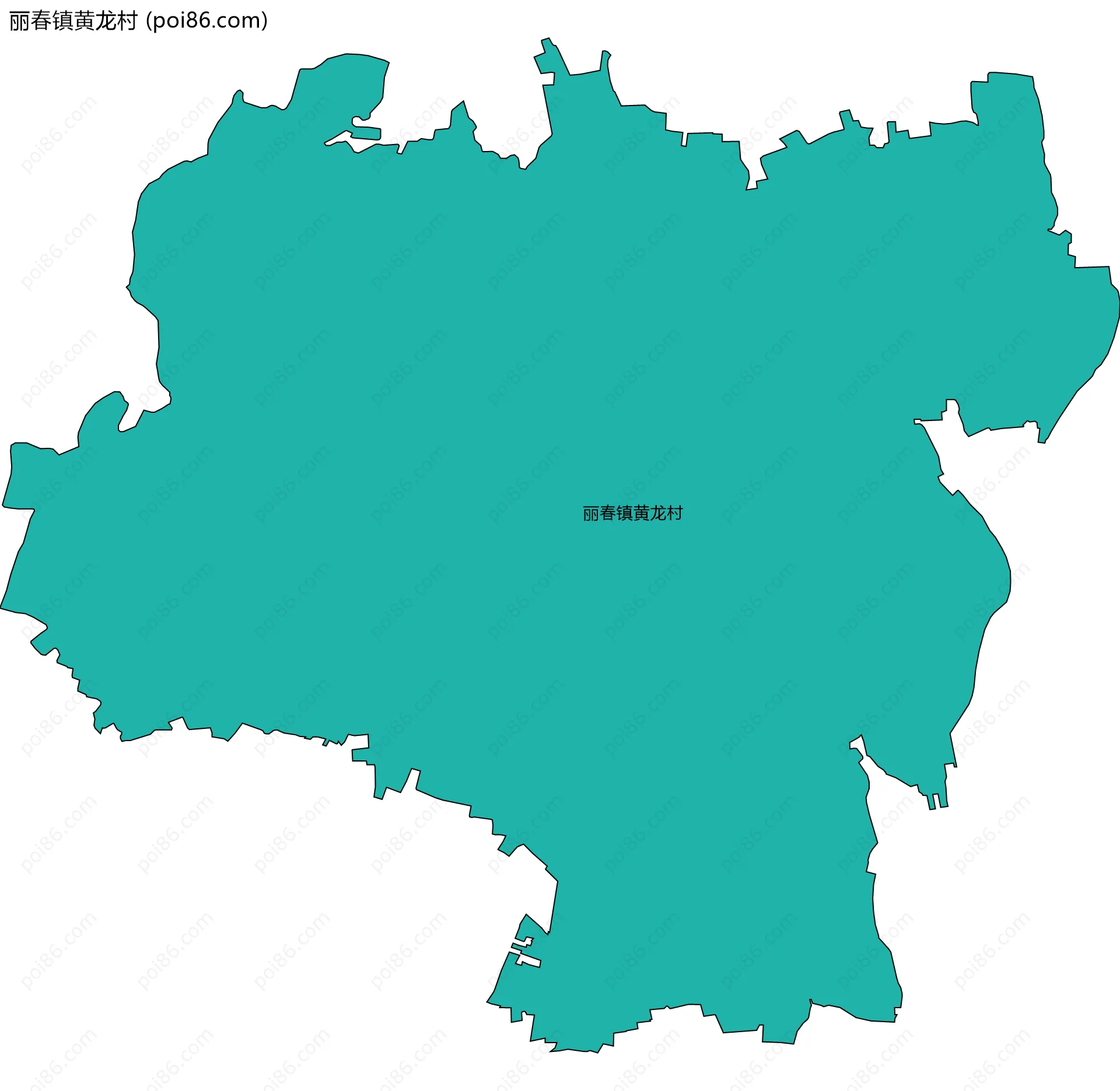 丽春镇黄龙村边界地图