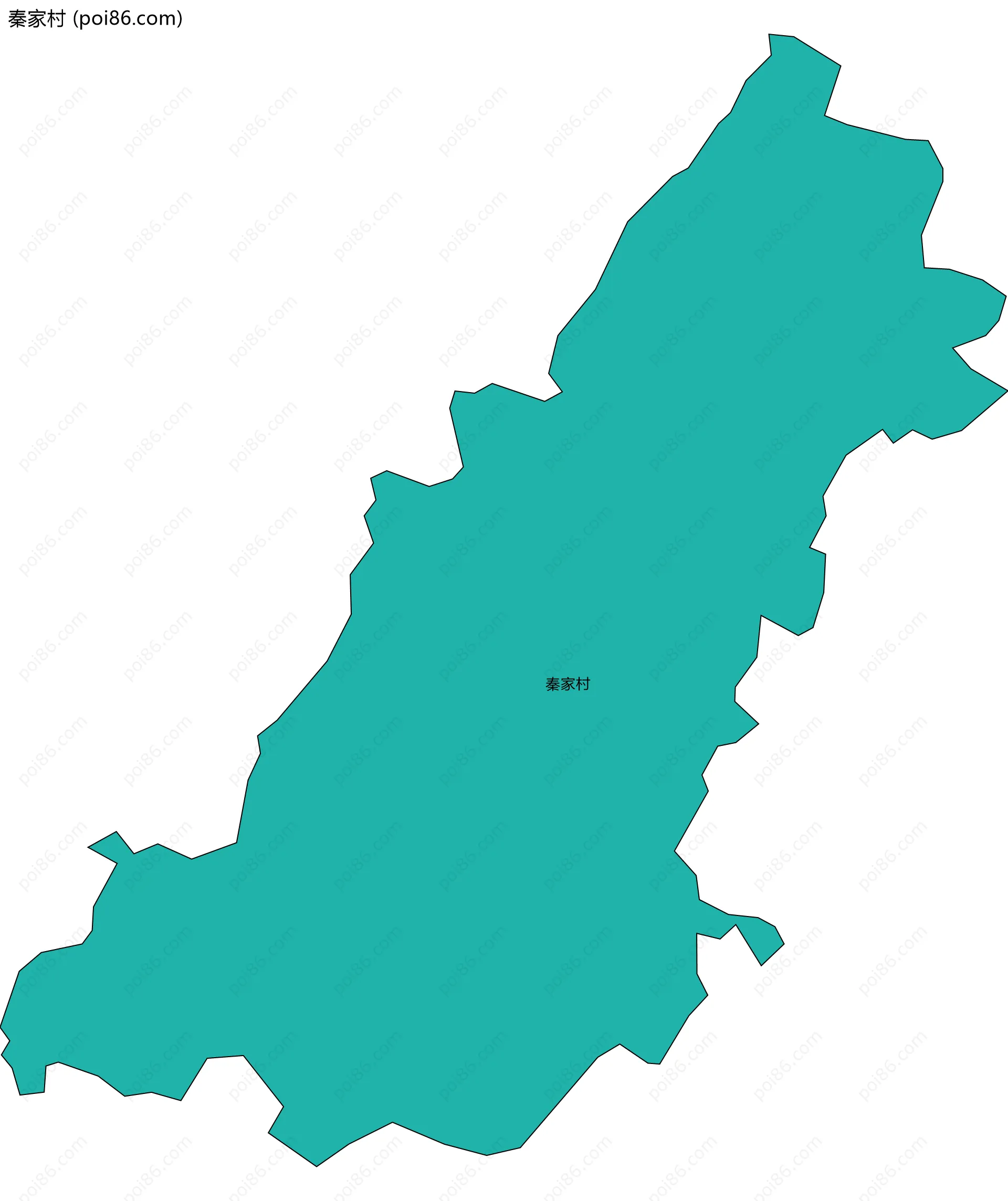 秦家村边界地图
