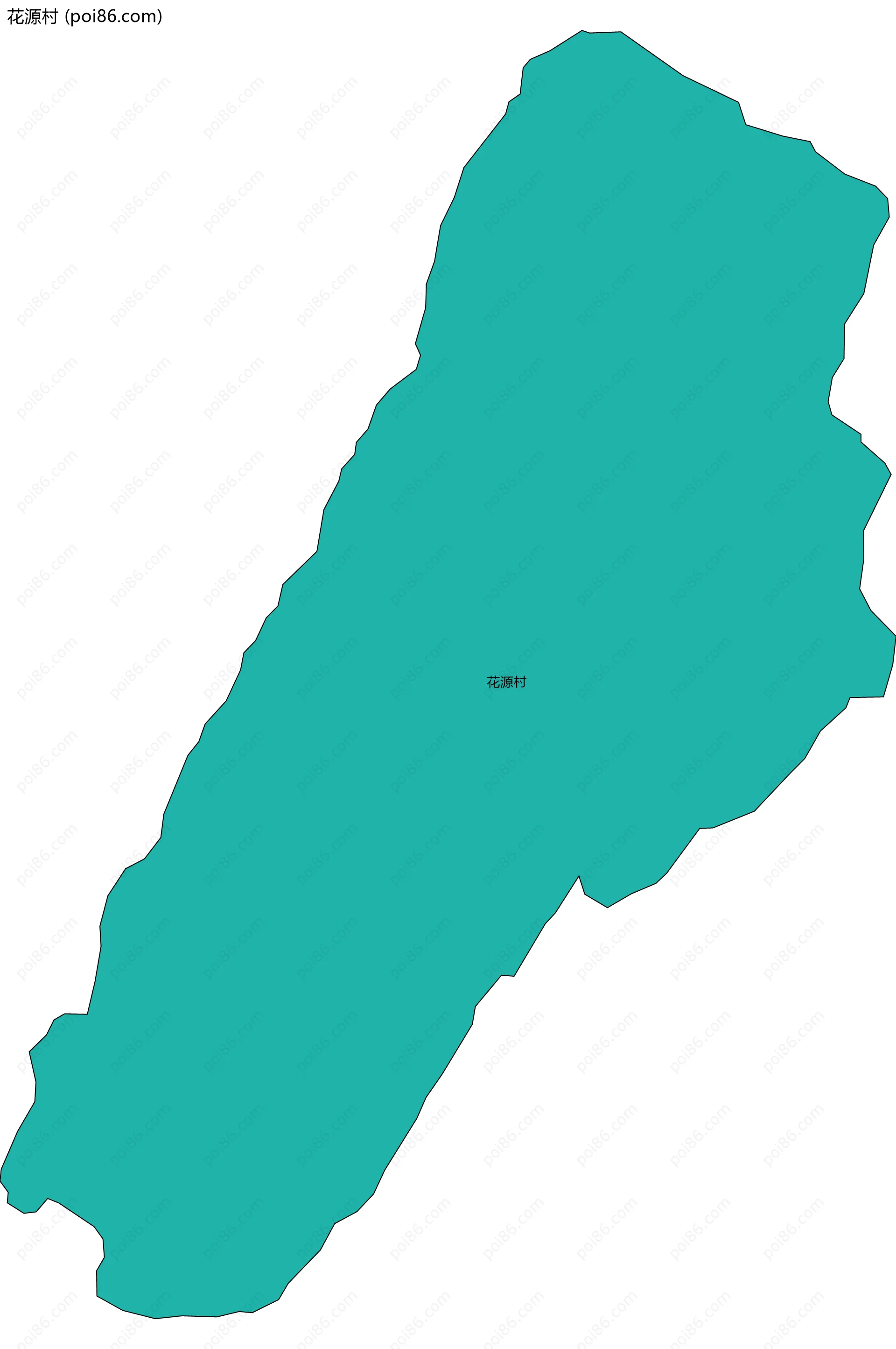 花源村边界地图