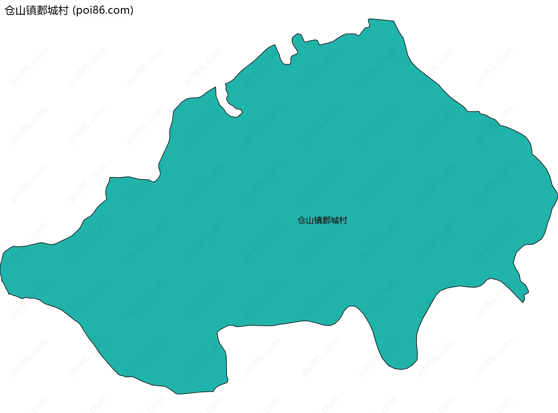 仓山镇郪城村边界地图